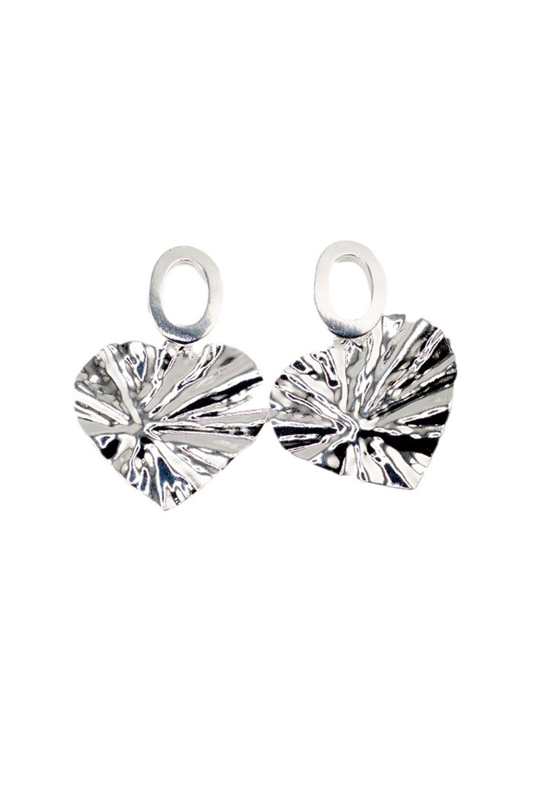 Aros Ella Silver Baño de Oro 24k-0