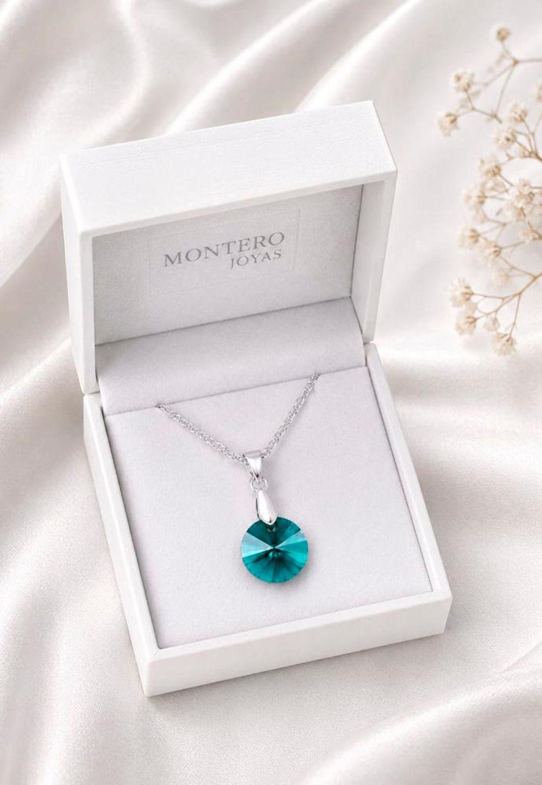 Collar Paris Plata 925 Cristal Swarovski® Emerald-5