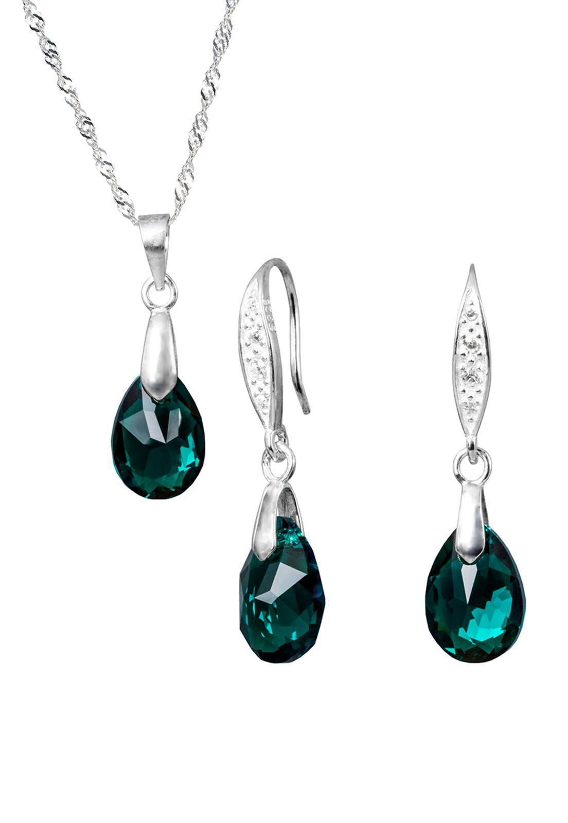 Conjunto Milan Cristales Genuinos Emerald-0