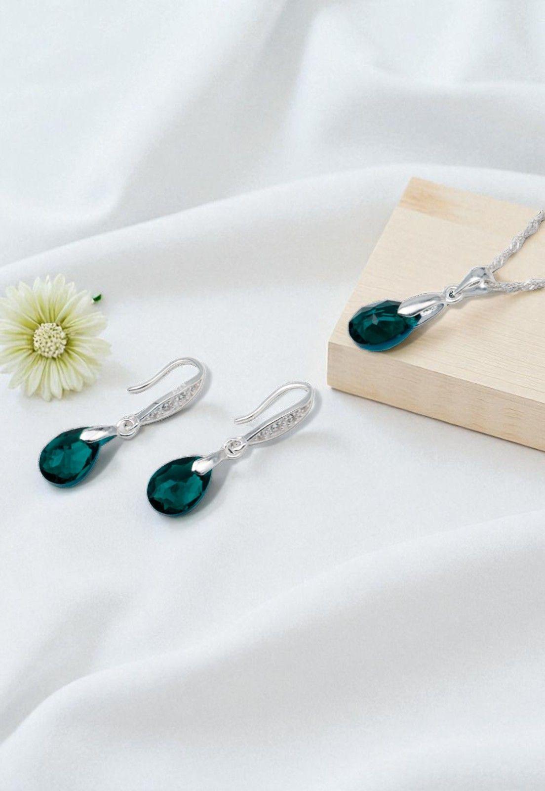 Conjunto Milan Cristales Genuinos Emerald-2