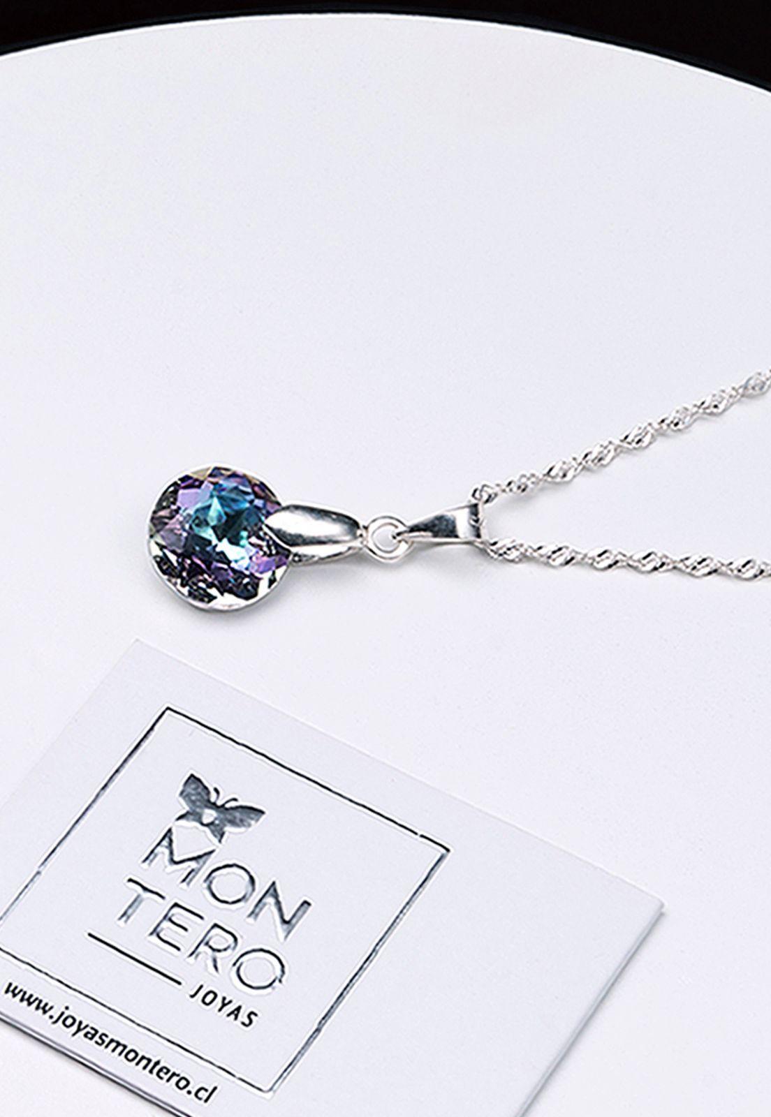 Collar Gracia Cristales Genuinos Vitral Light-2