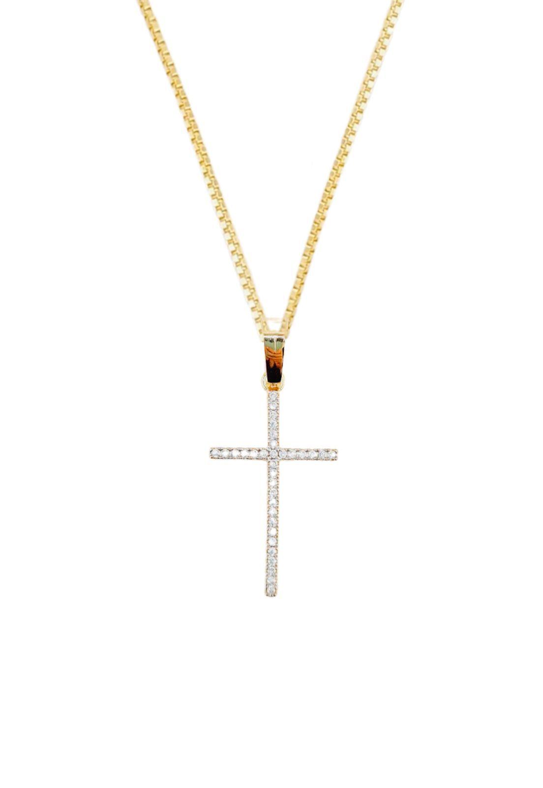 Collar Fe Microcircones Baño de Oro 24k.-0