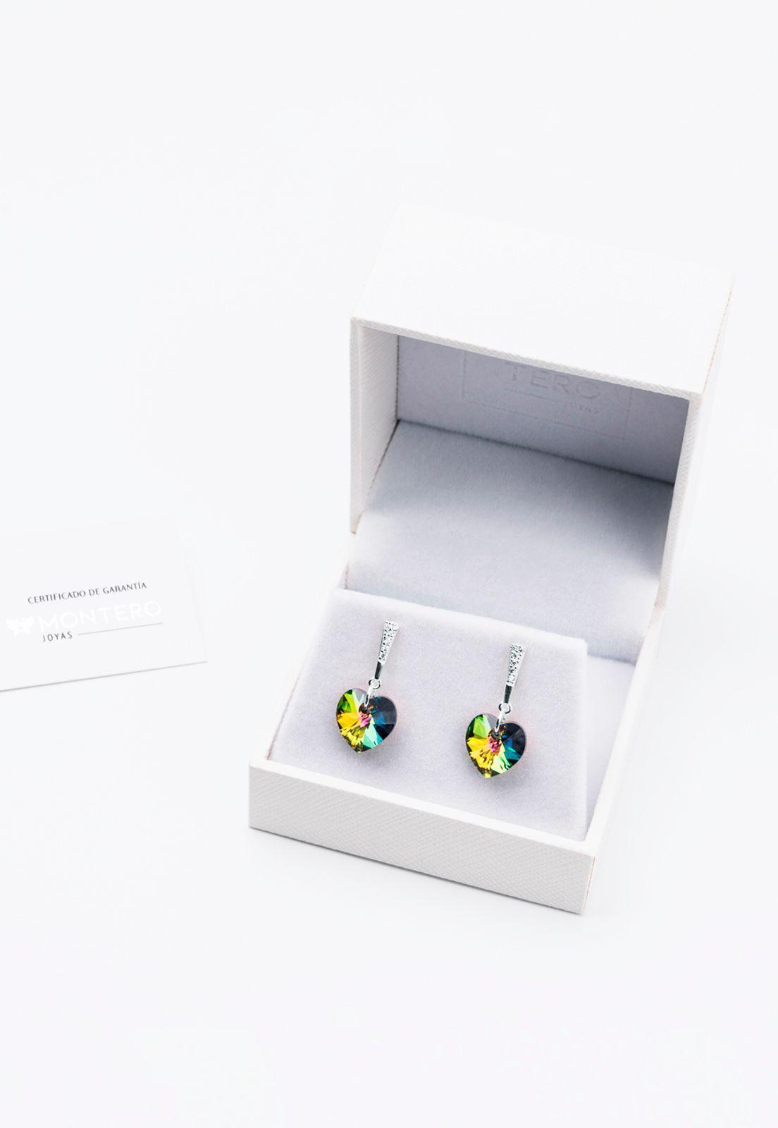 Aros Romance Cristales Genuinos Vitral Medium-2