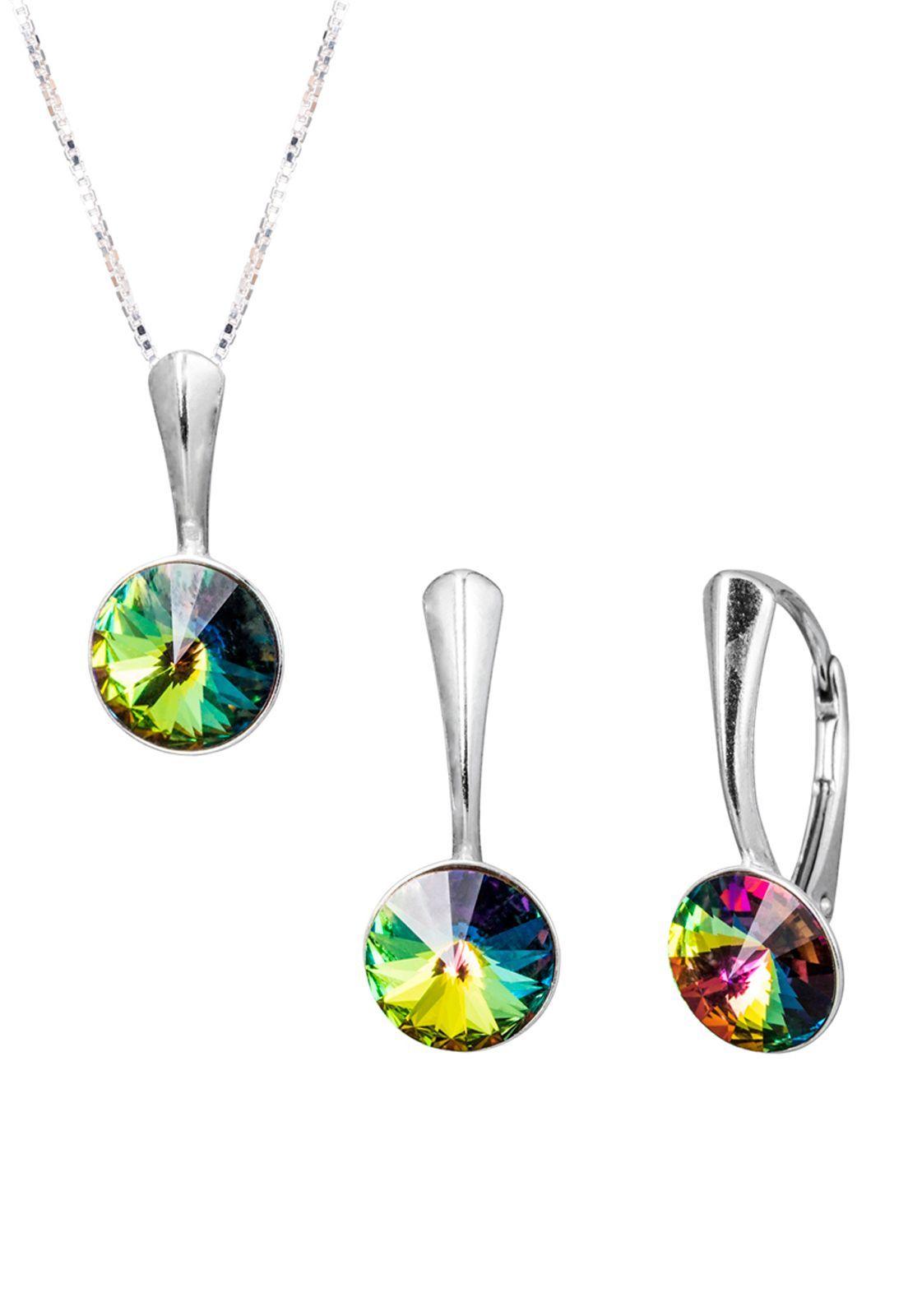 Conjunto Helena Cristales Genuinos Vitral Medium -0