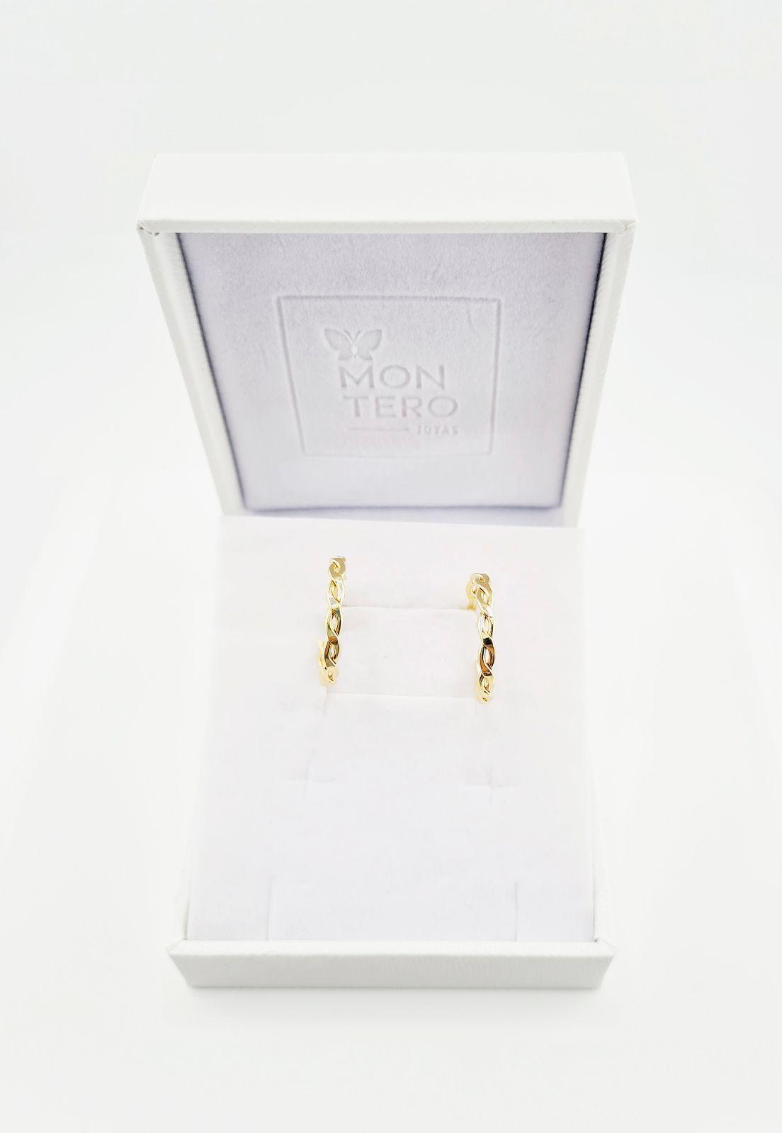 Aros Veronica Gold Baño de Oro 24k-2