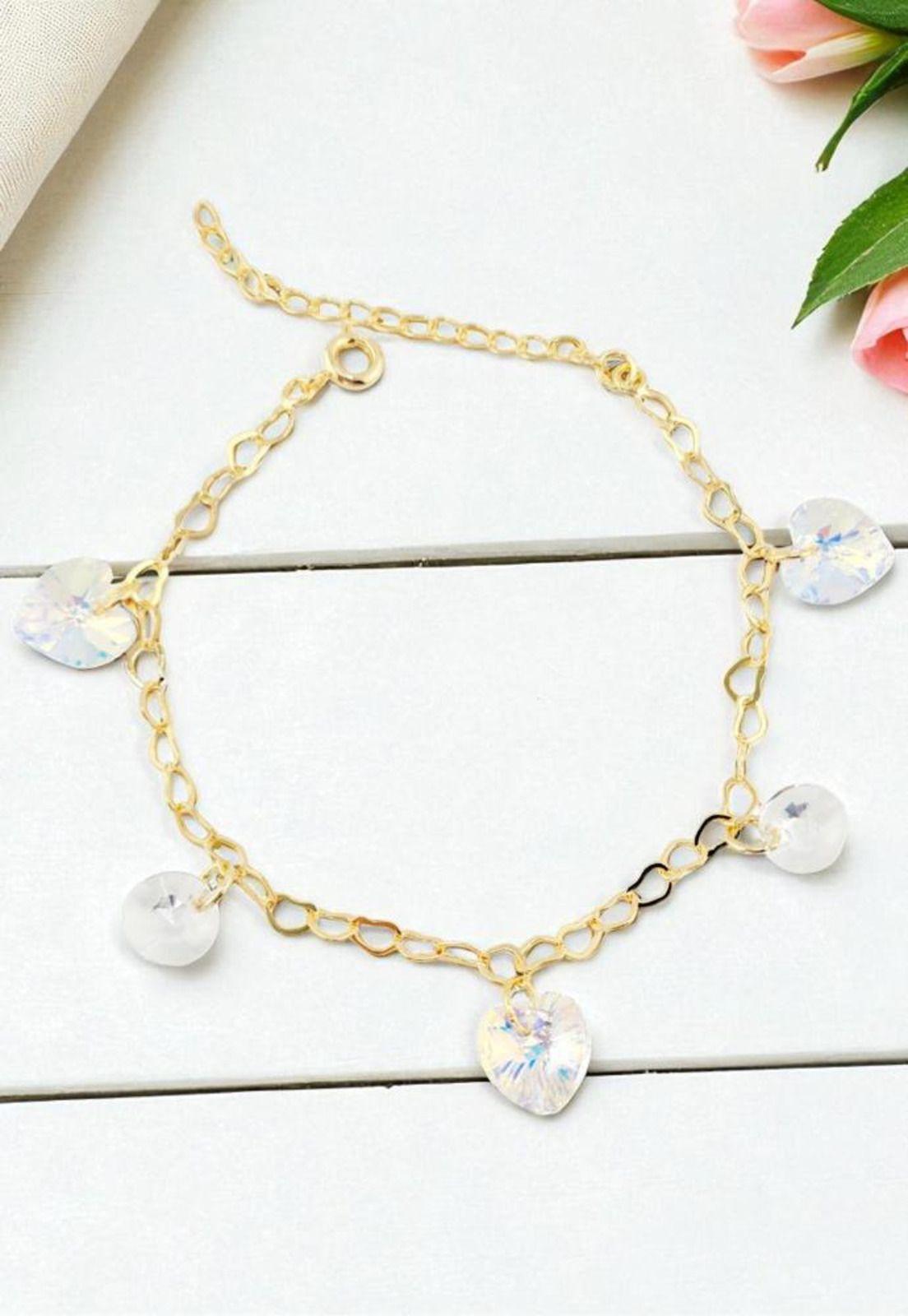 Pulsera Romance Gold 24K Cristal Swarovski® Aurora Boreal-1