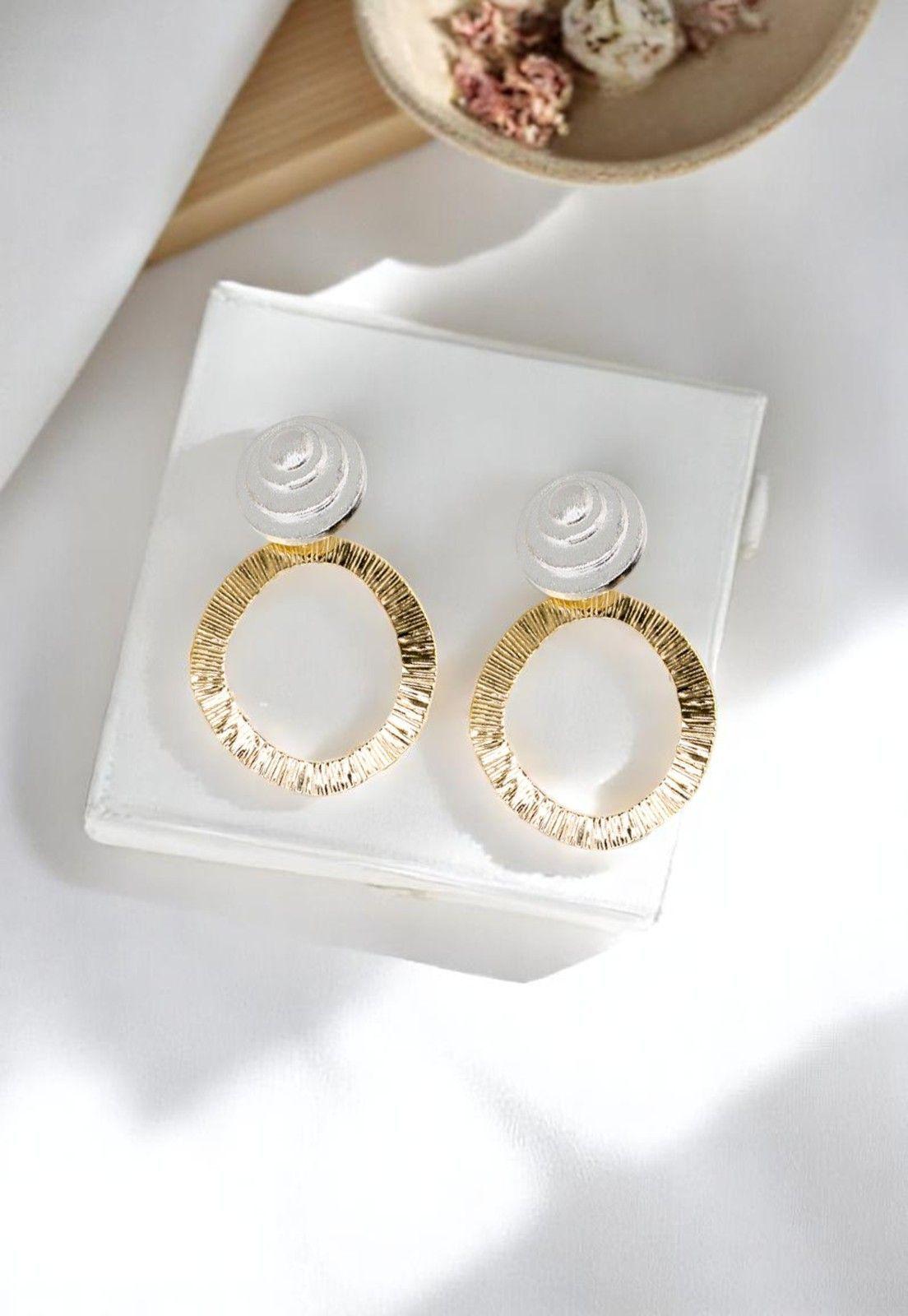 Aros Monaco Gold Baño de Oro 24k-1
