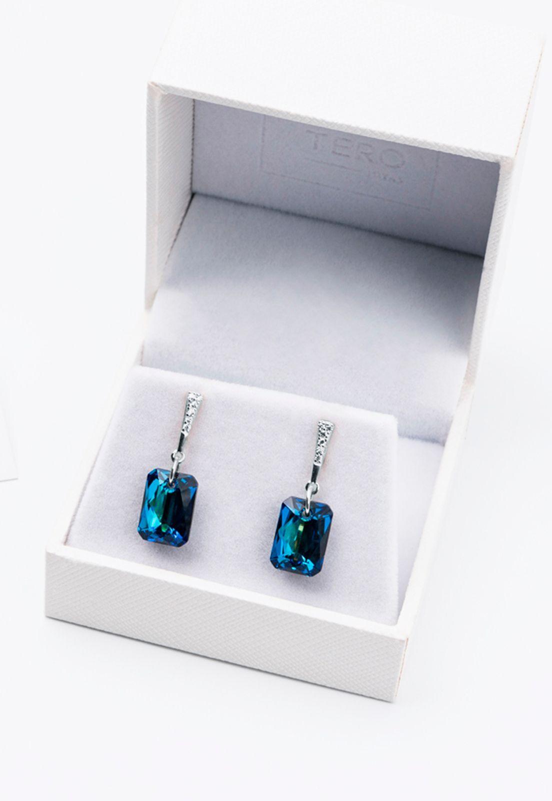 Aros Estefania Cristales Genuinos Bermuda Blue-2