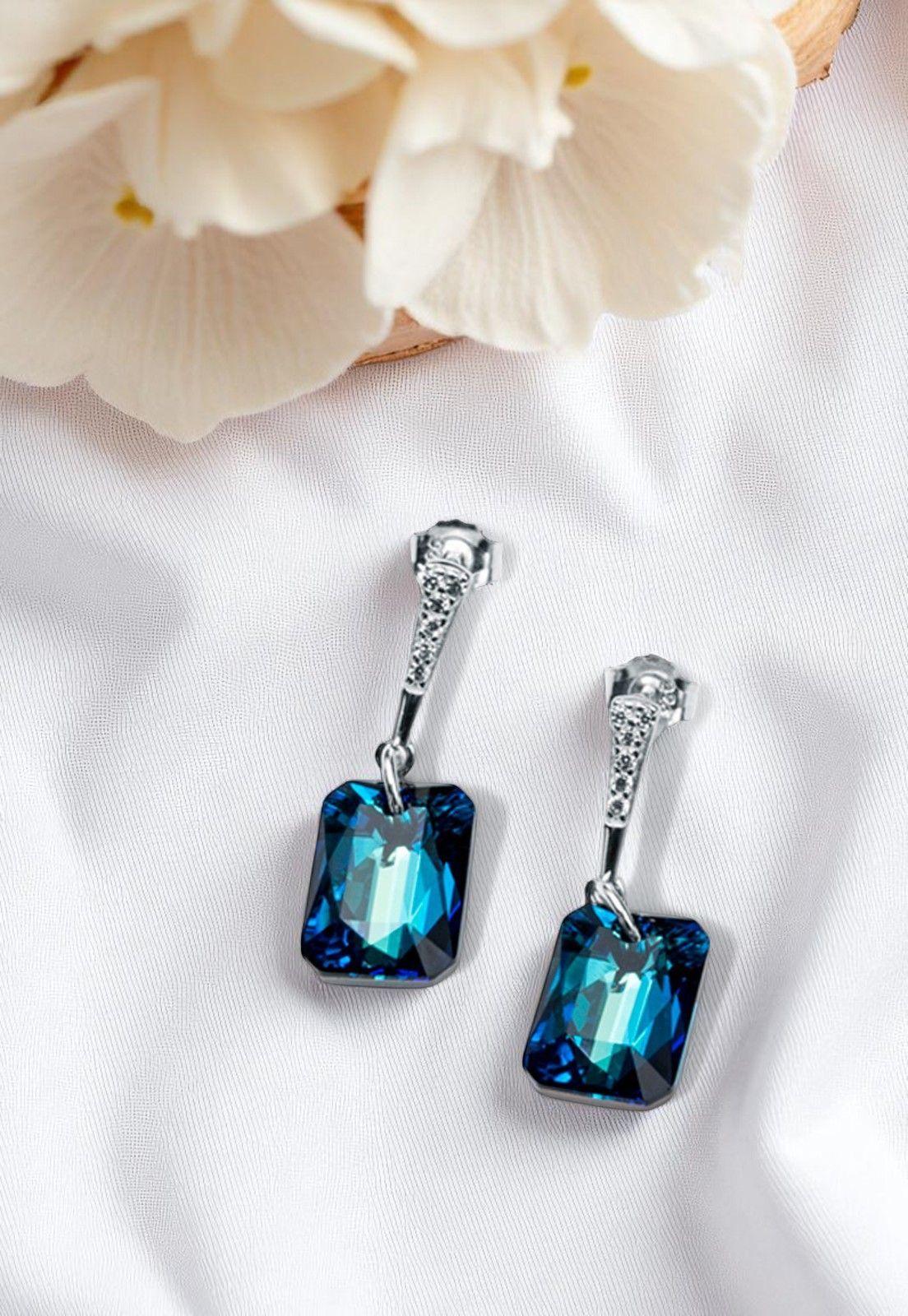 Aros Estefania Cristales Genuinos Bermuda Blue-2