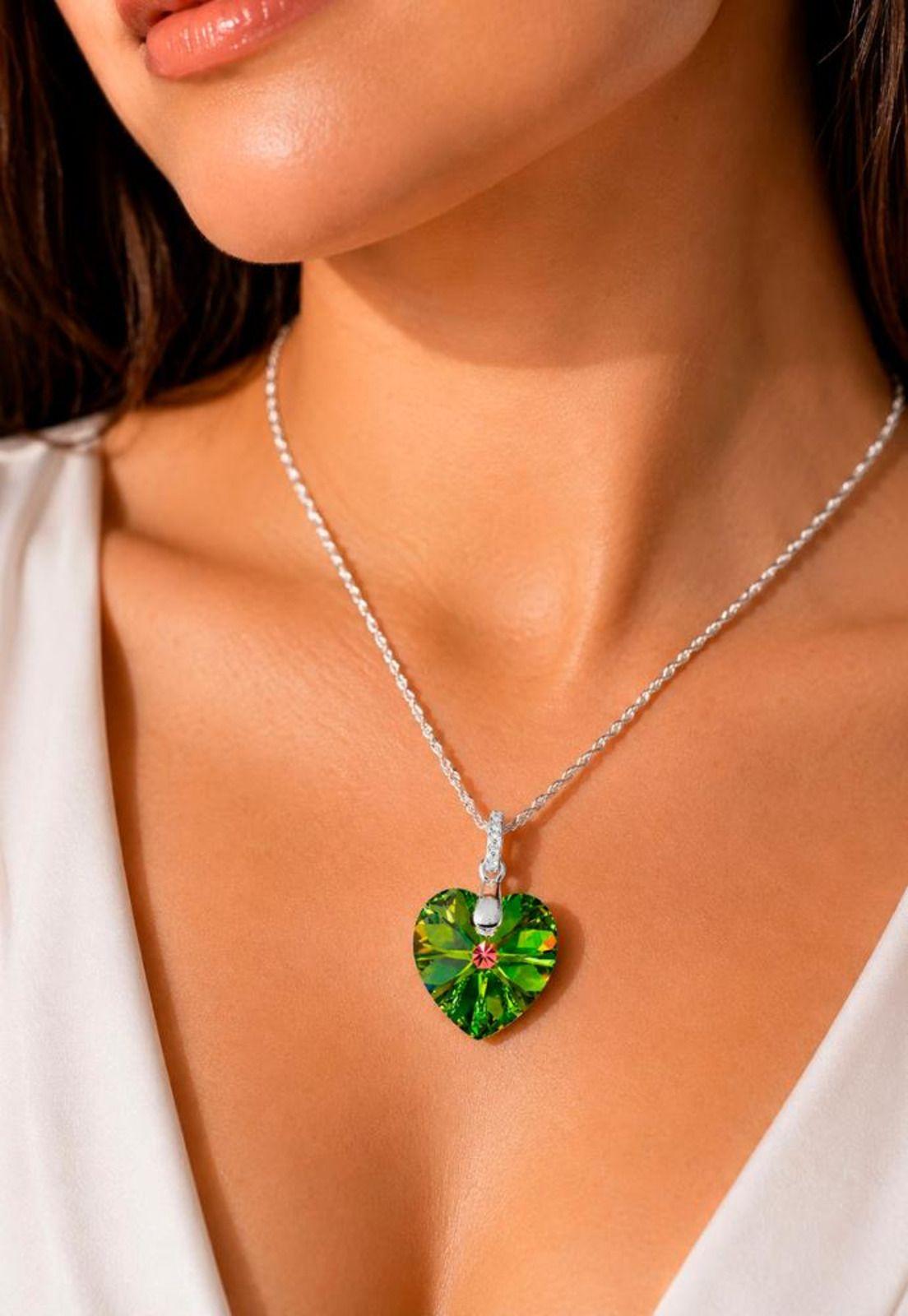 Collar Gran Romance Plata 925 Cristal Swarovski® Vitral Medium-4