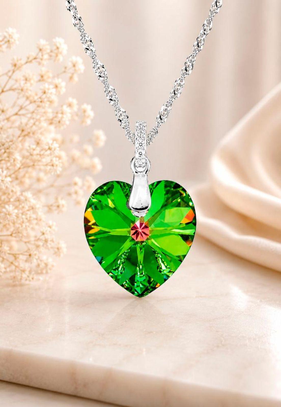 Collar Gran Romance Plata 925 Cristal Swarovski® Vitral Medium-5