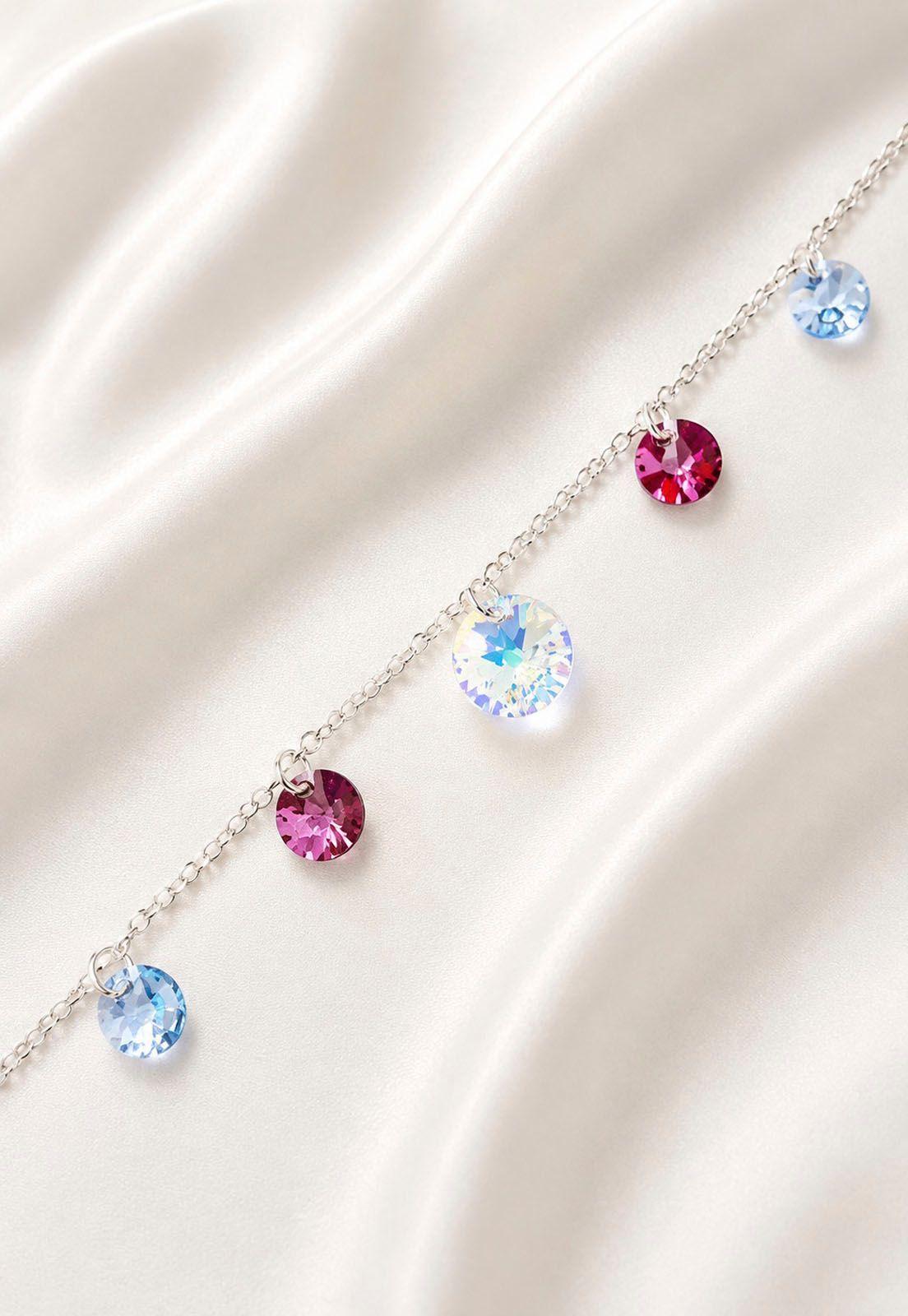 Pulsera Nepal Plata 925 Cristal Swarovski® Antique Pink-3
