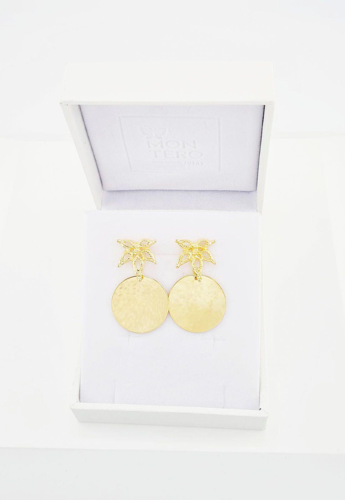 Aros Paulina Baño de Oro 24k-2