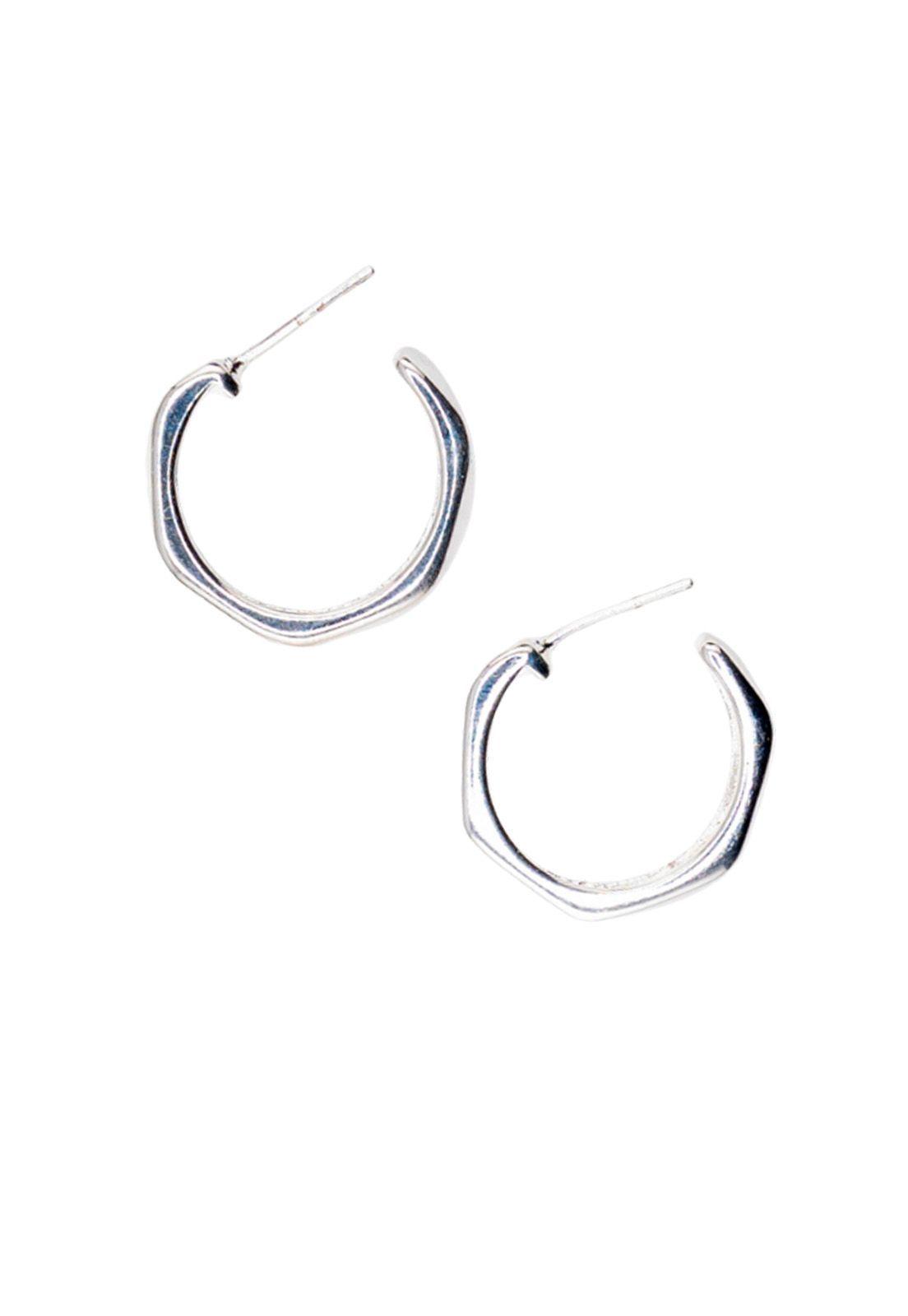 Aros Amanda Silver Baño de Oro Blanco-0