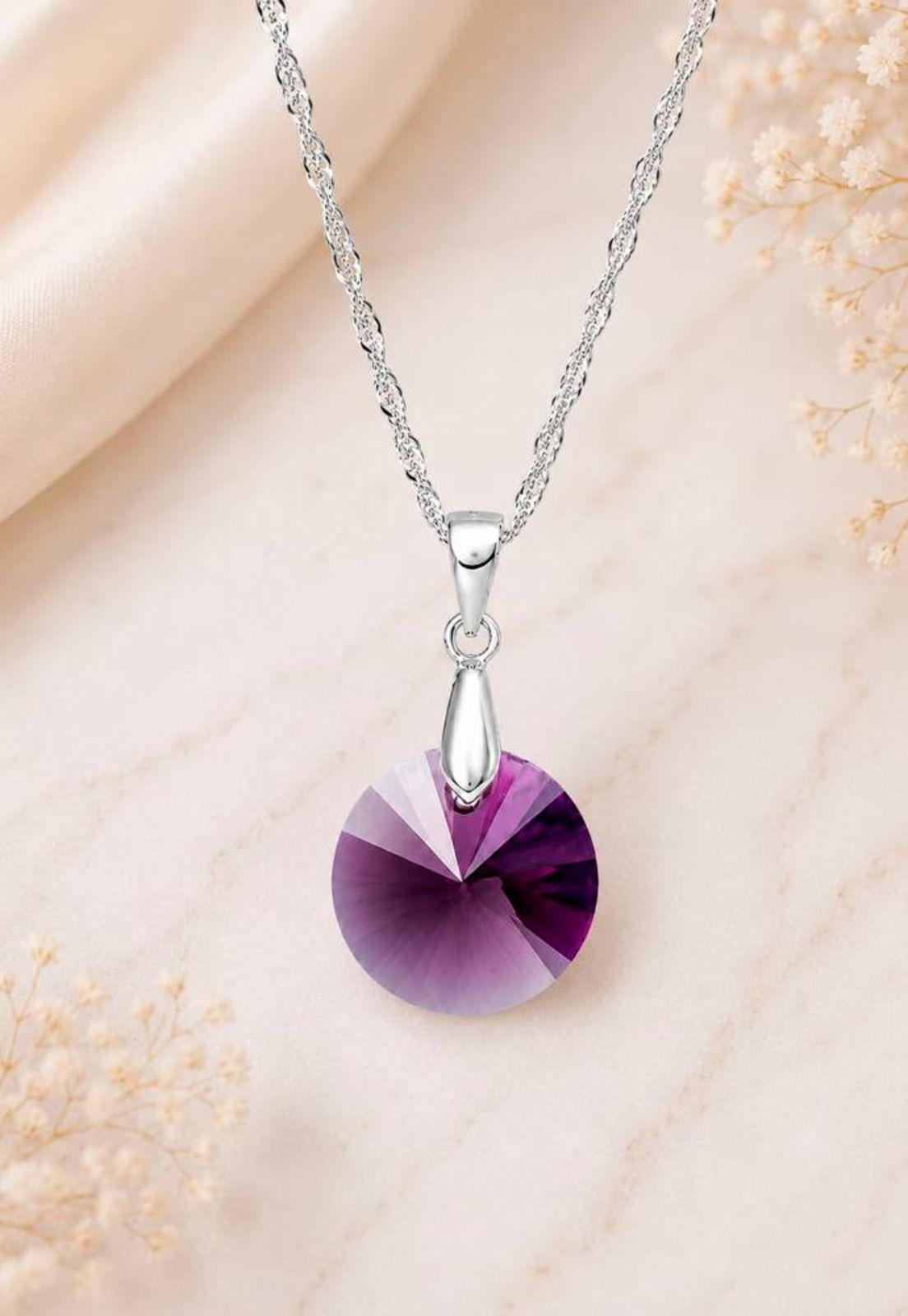 Collar Paris Plata 925 Cristal Swarovski® Amethyst-2