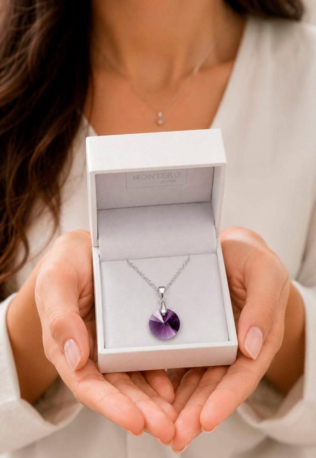 Collar Paris Plata 925 Cristal Swarovski® Amethyst-5