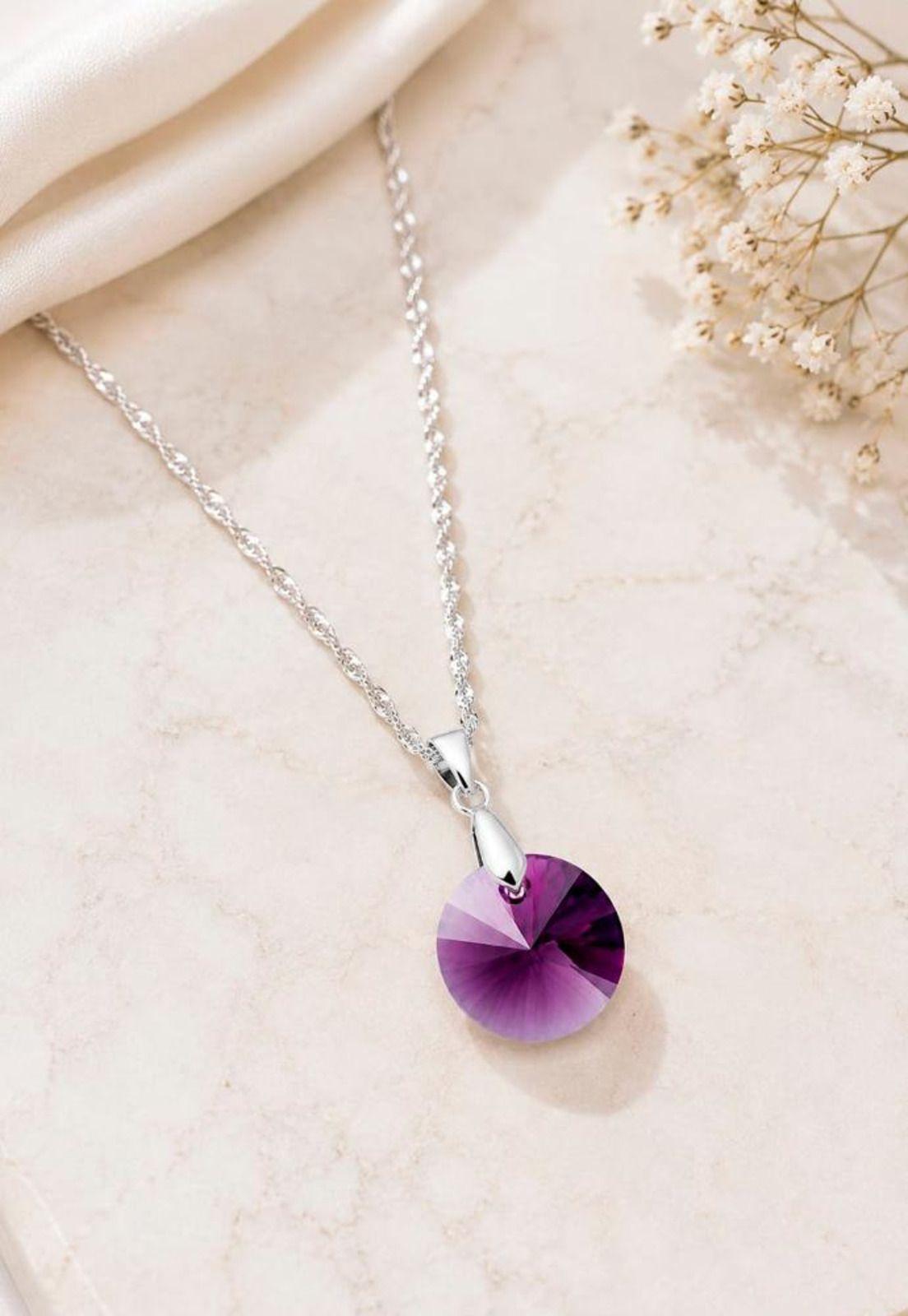 Collar Paris Plata 925 Cristal Swarovski® Amethyst-6