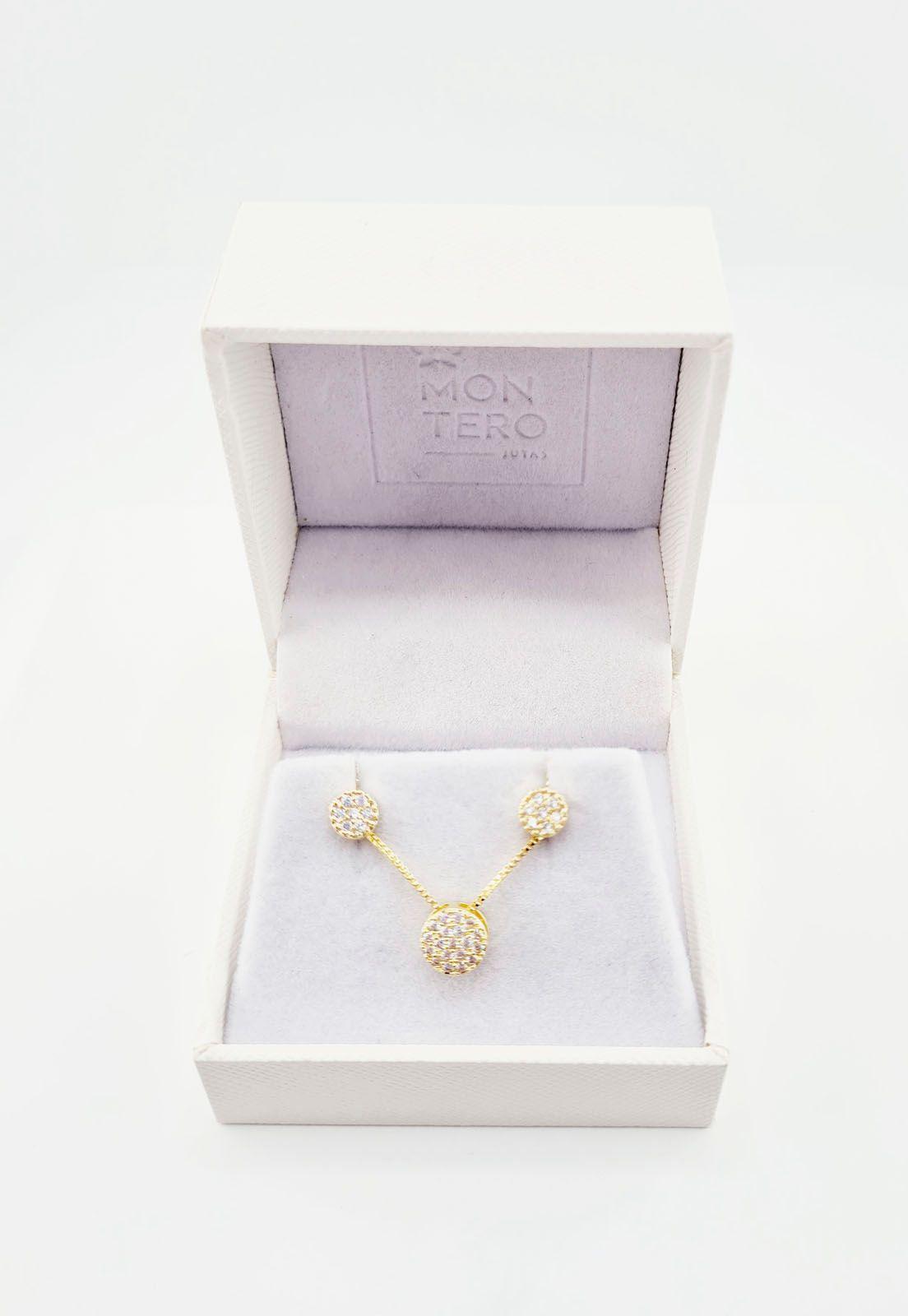 Conjunto Holidays Gold con Microcircones Baño de Oro 24k-3