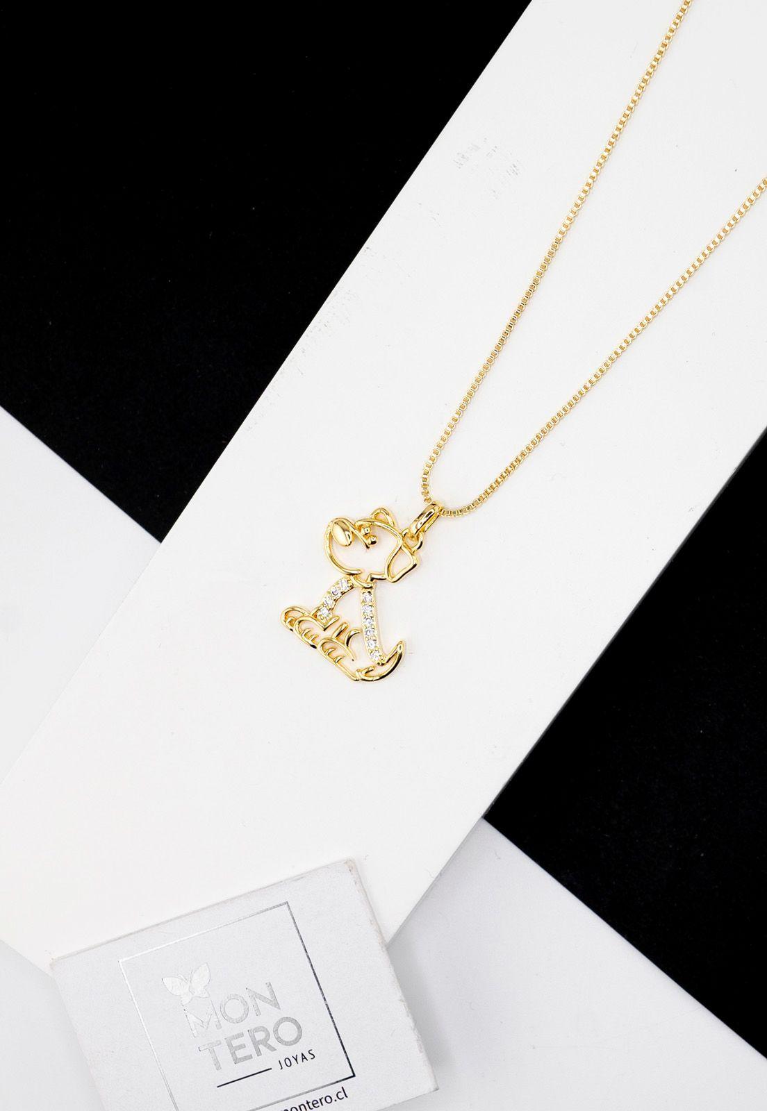 Collar Vitto con Microcircones Baño de oro 24k-1