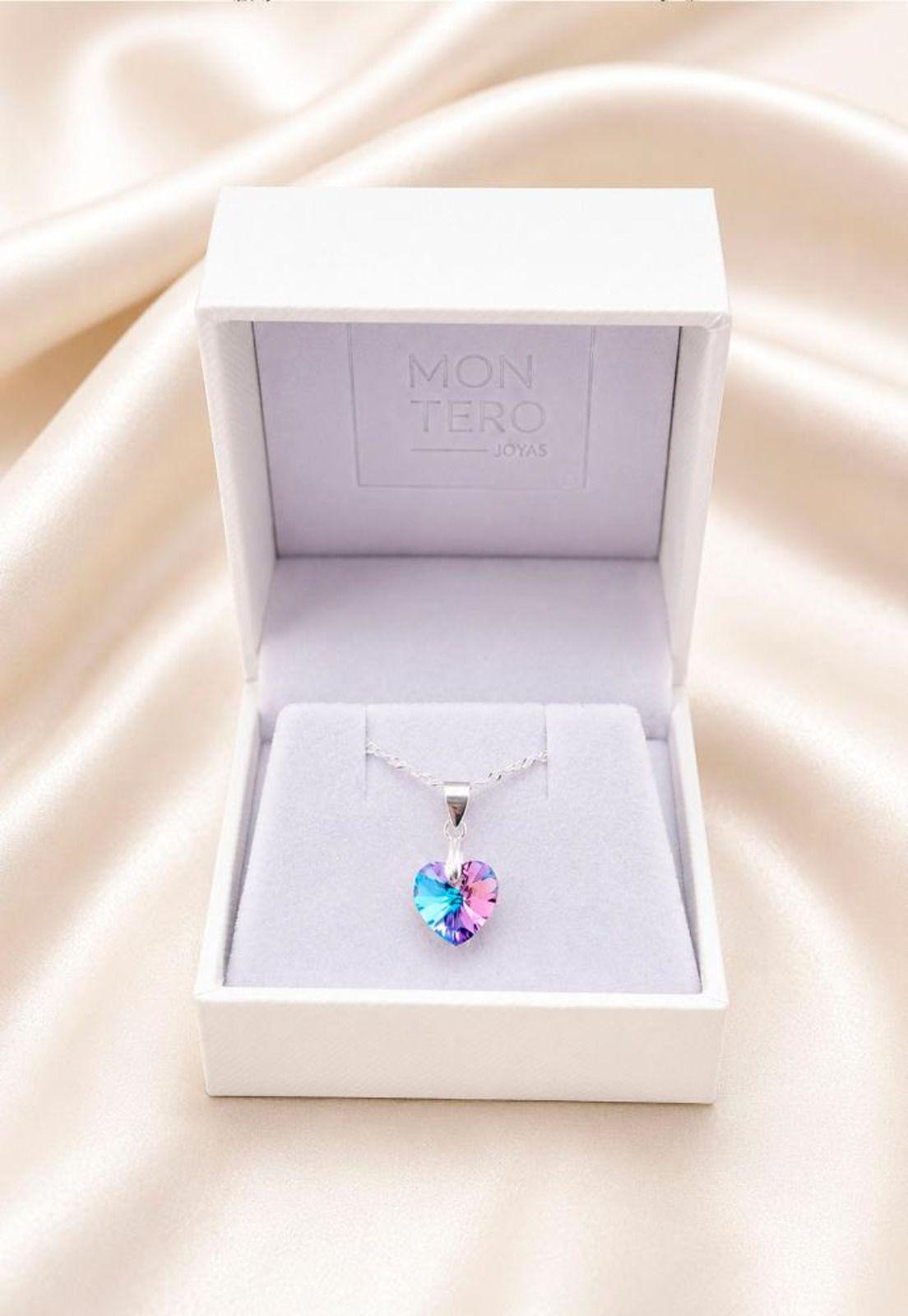 Collar Romance Plata 925 Cristal Swarovski® Vitral Light-2