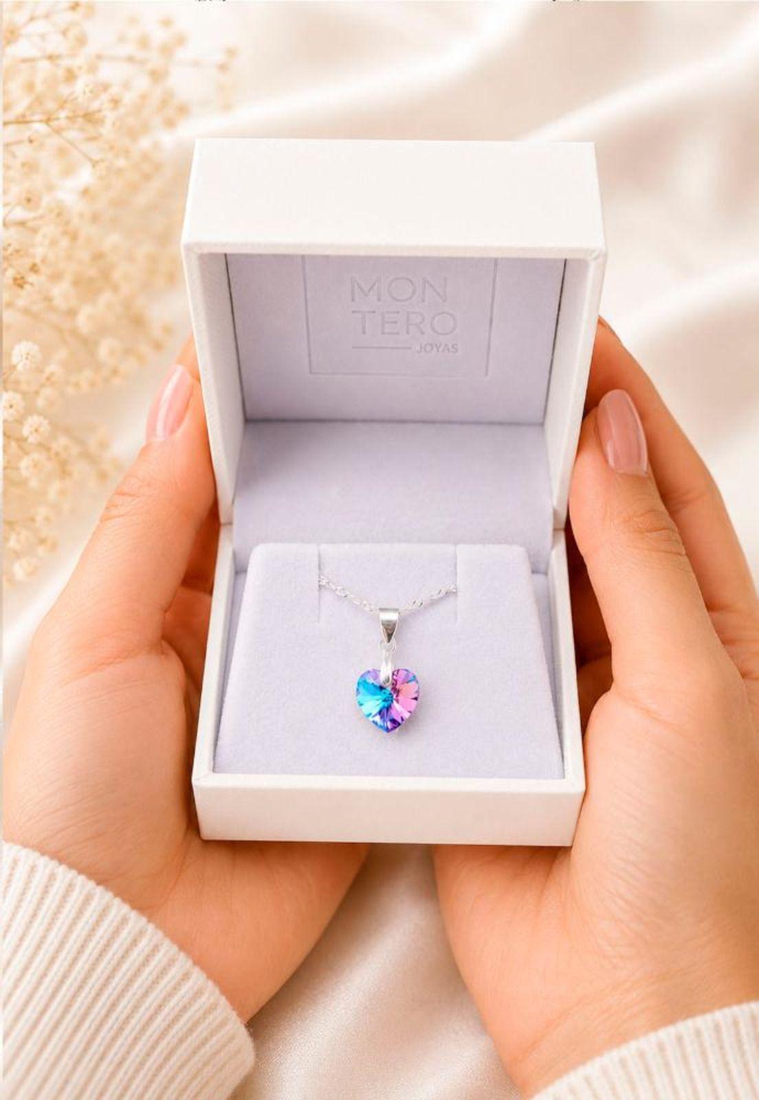 Collar Romance Plata 925 Cristal Swarovski® Vitral Light-4