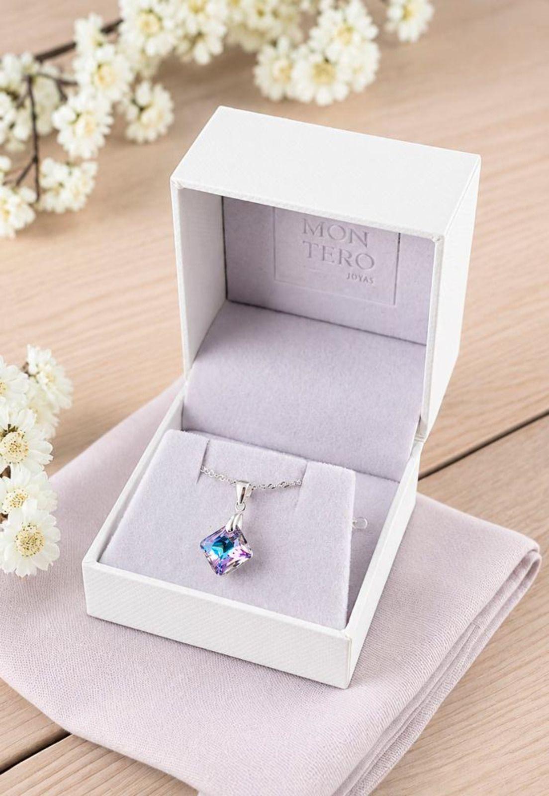 Collar Cristina Plata 925 Cristal Swarovski® Vitral Light-5