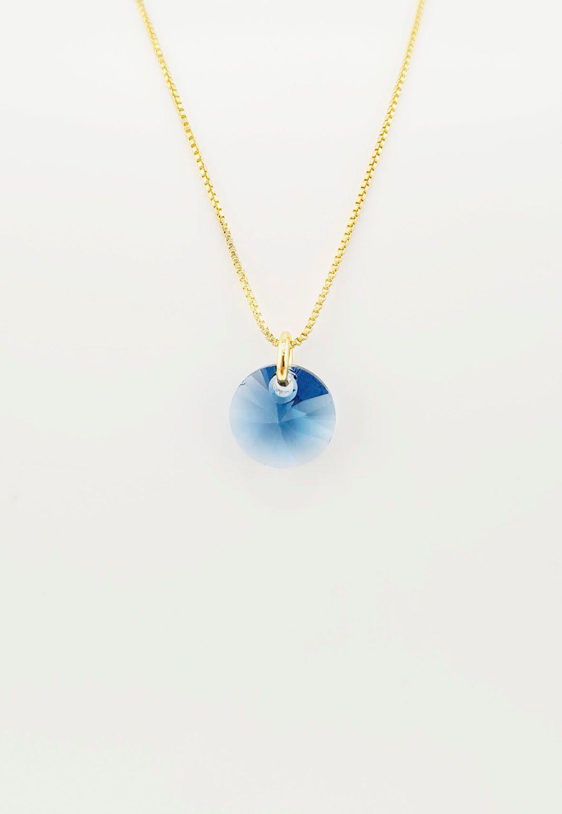 Collar Punto de Luz Gold y Cristales Genuinos Montana-2