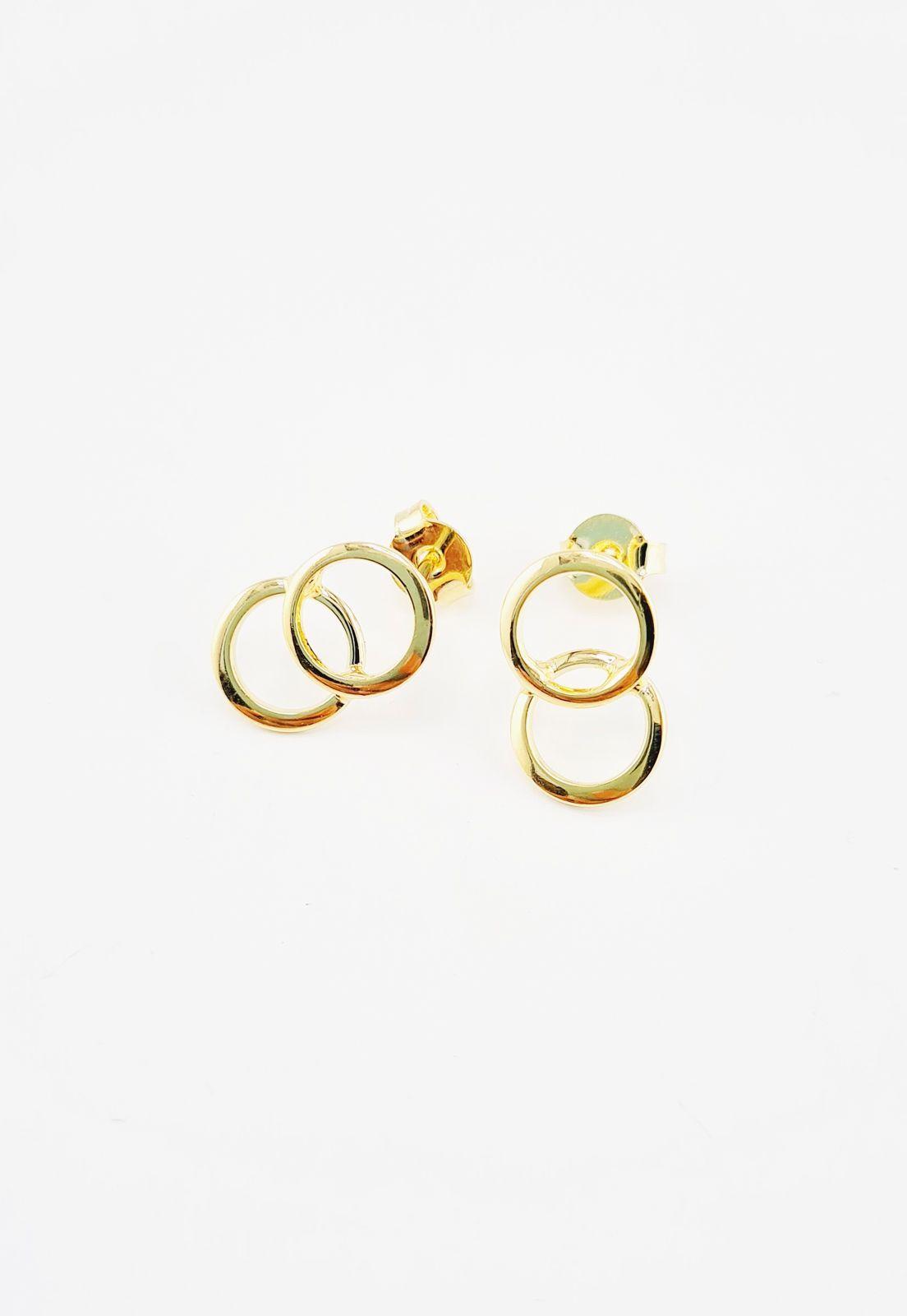 Pack  Aros Paloma Gold Baño de Oro 24k-3