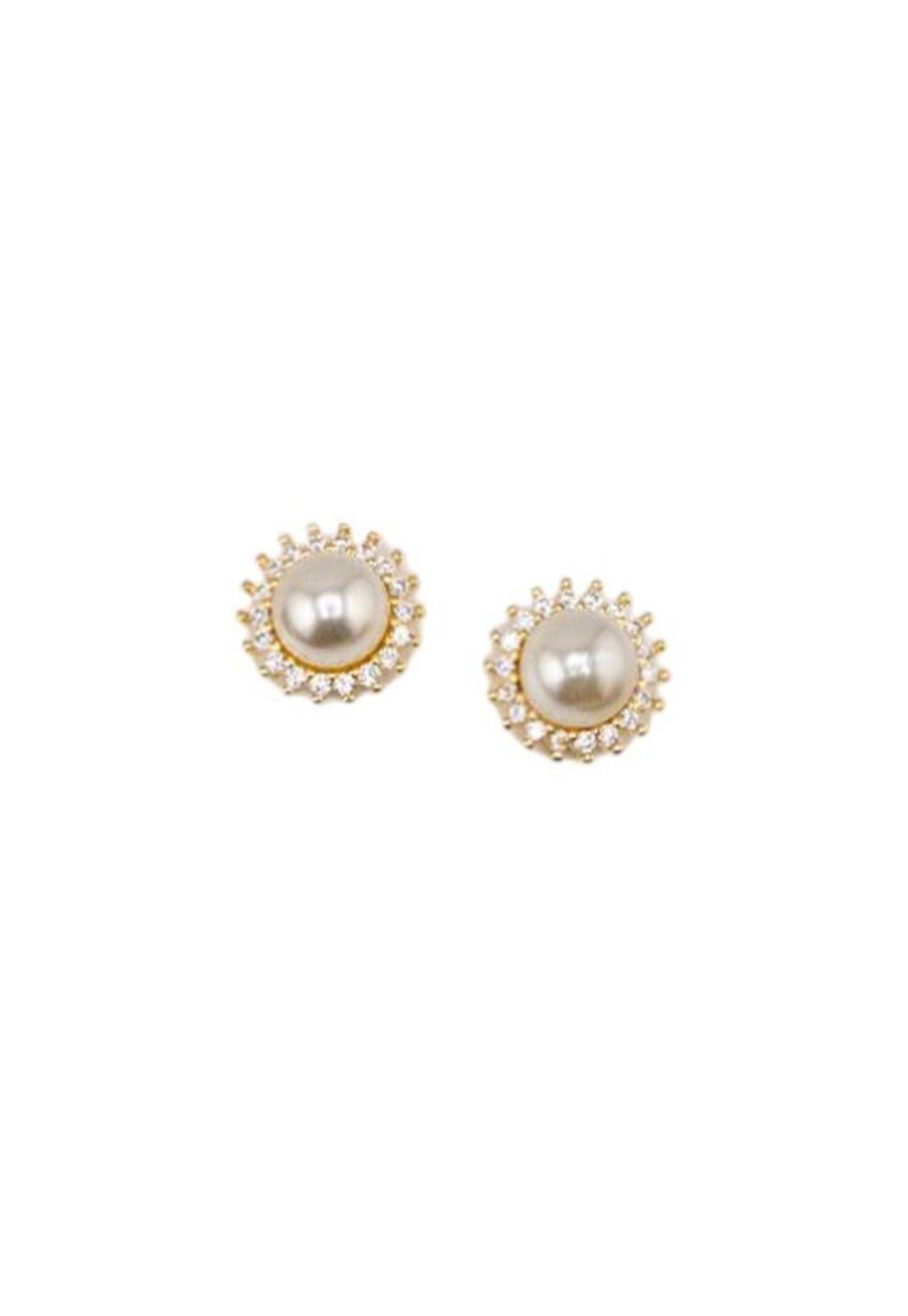 Aros Ava Gold 24k y Perlas Genuinas-0
