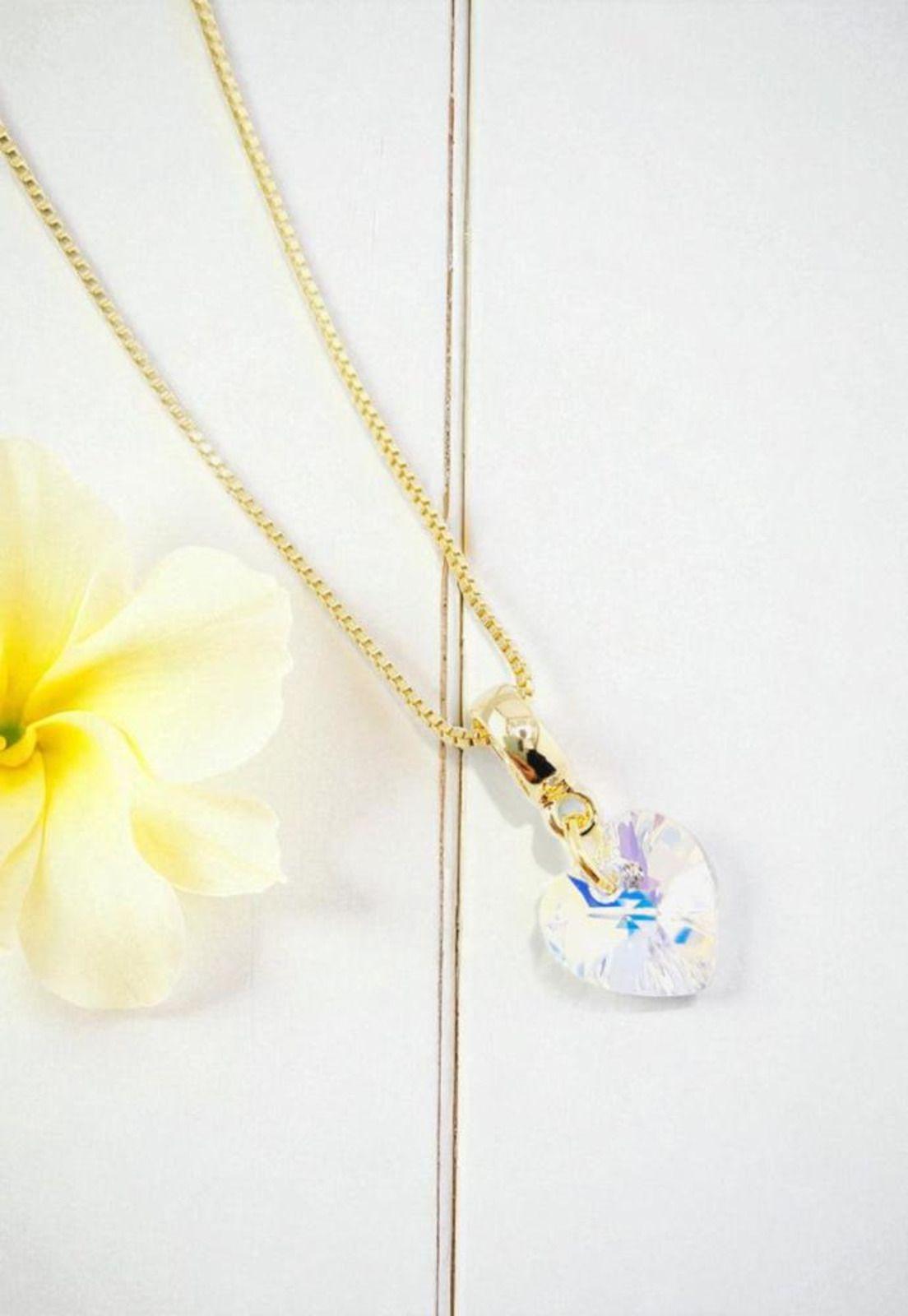 Conjunto Romance Gold 24K Cristal Swarovski® Aurora Boreal-3