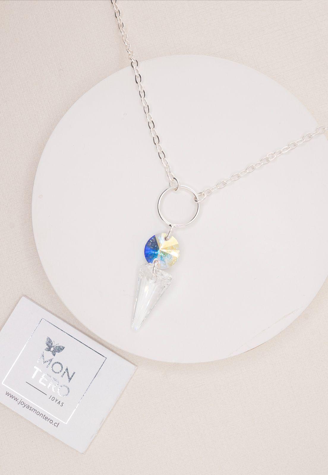 Collar Mystic Plata Italiana 925 y Cristales Genuinos-3