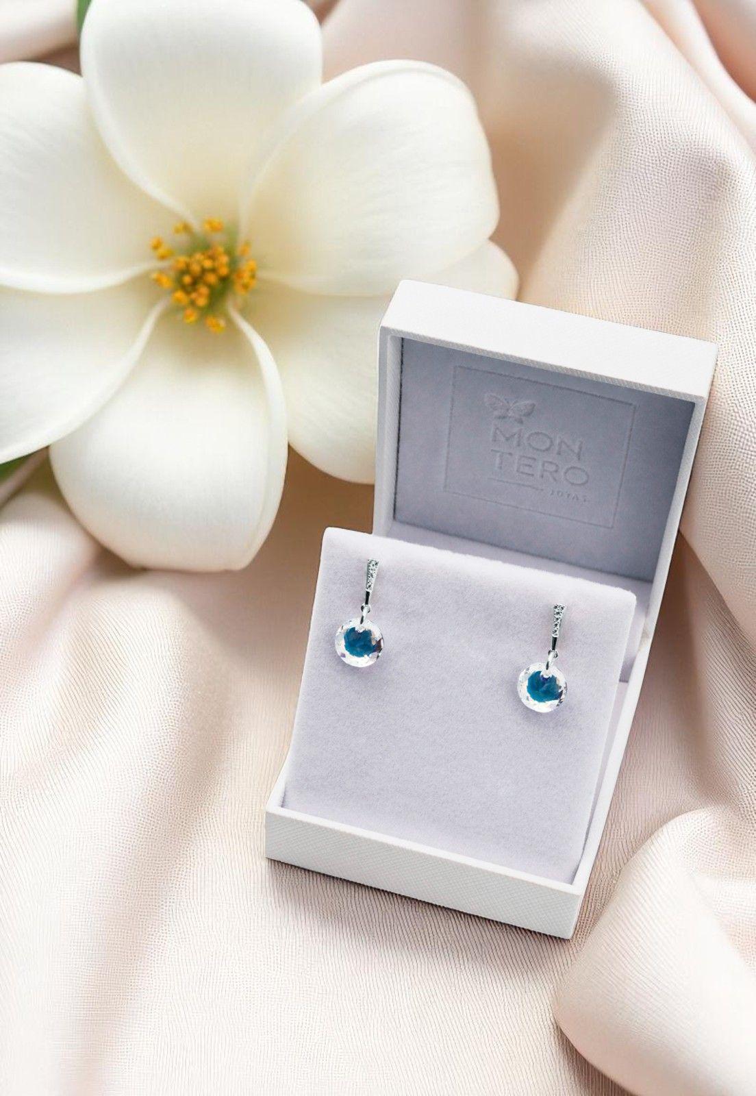 Aros Gracia Cristales Genuinos Aurora Boreal-3