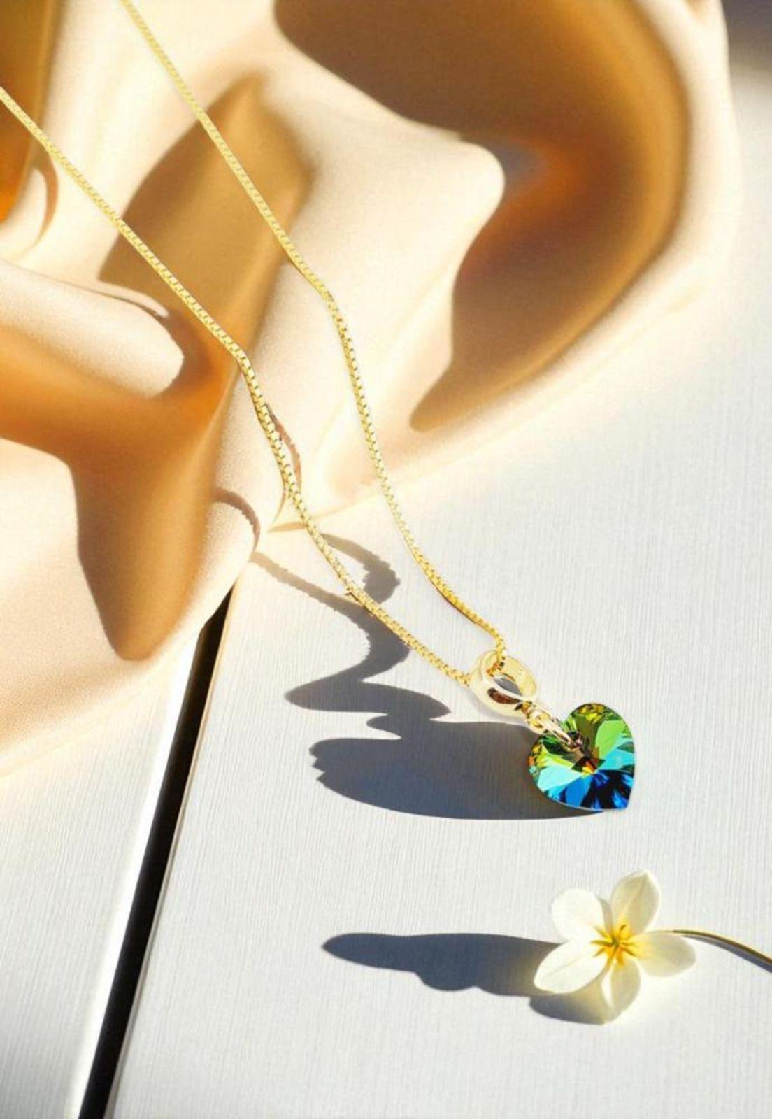 Conjunto Romance Gold 24K Cristal Swarovski® Vitral Medium-3