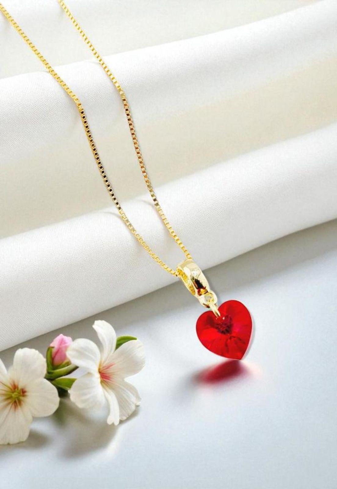 Collar Romance Gold 24K Cristal Swarovski® Siam-2