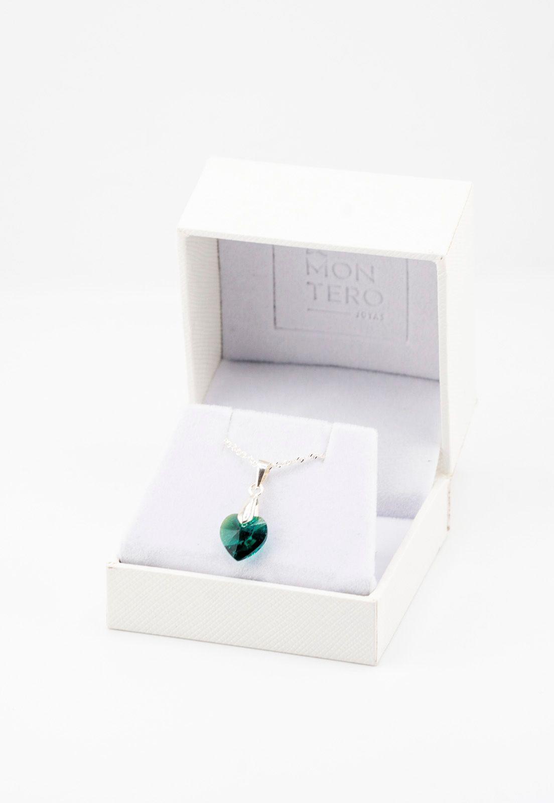 Collar Romance Cristal Genuino Emerald-2