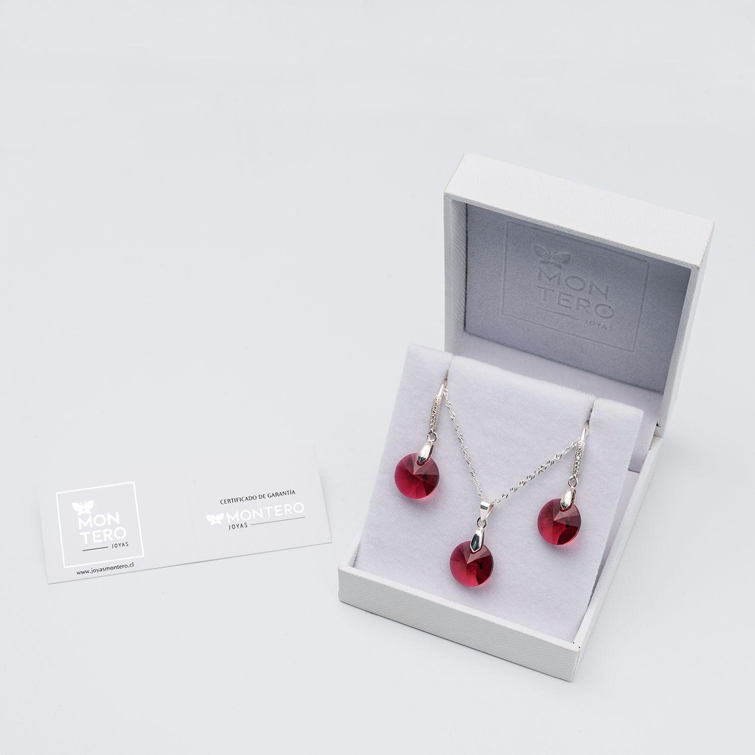 Conjunto Madrid Cristales Genuinos Scarlet-2