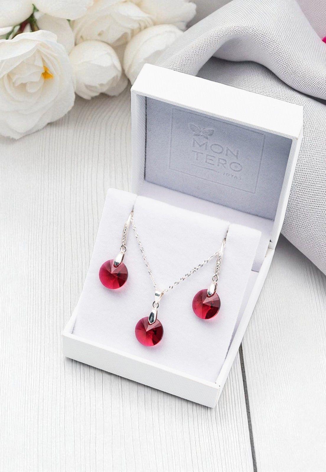 Conjunto Madrid Cristales Genuinos Scarlet-3