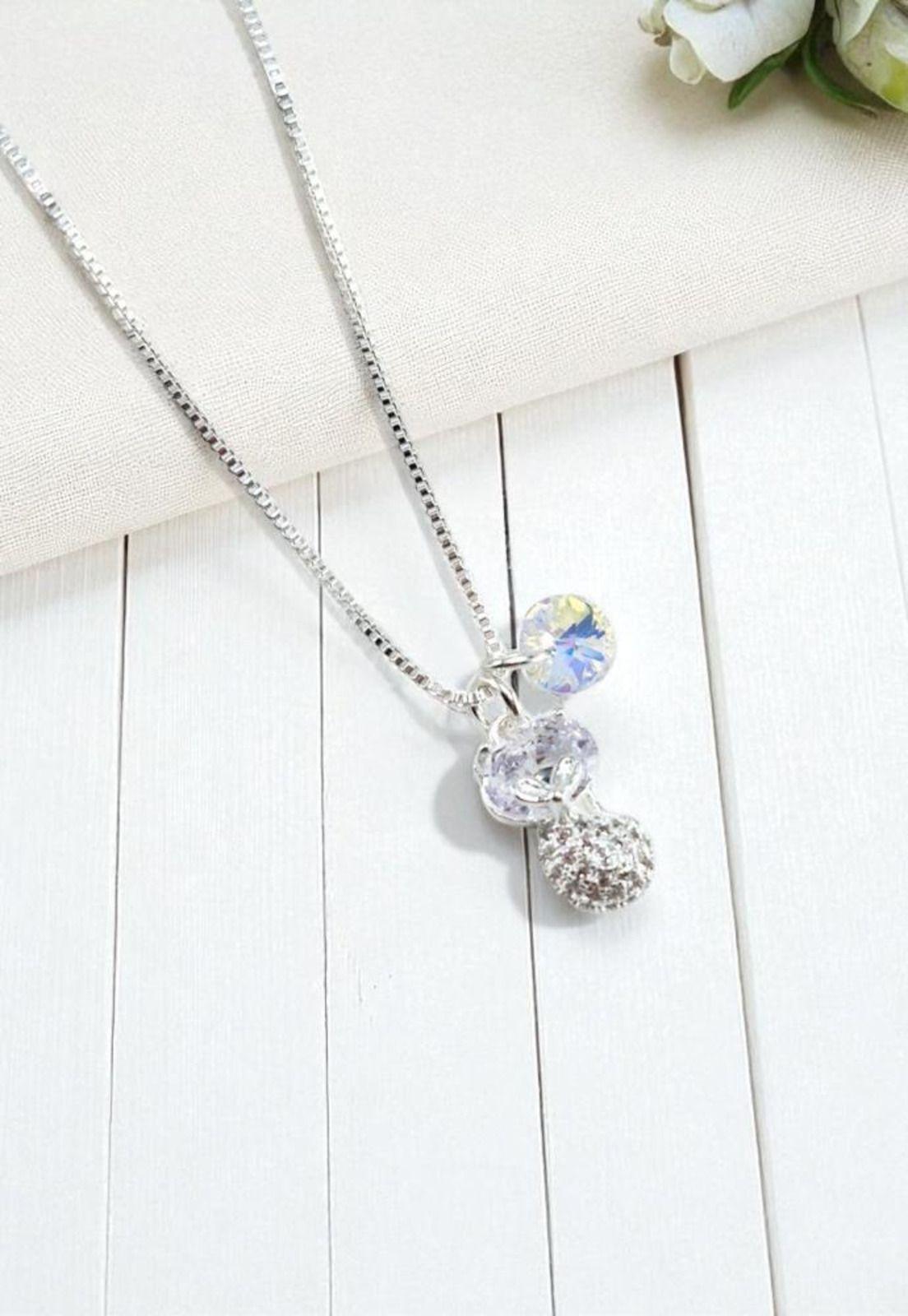 Collar Gato Plata 925 Cristal Swarovski® Aurora Boreal-2