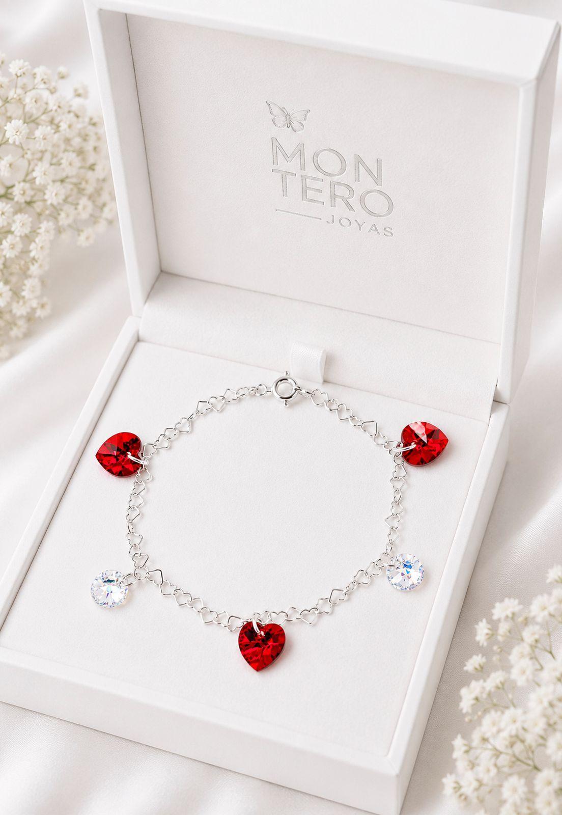 Pulsera Romance Plata 925 Cristal Swarovski® Siam-2