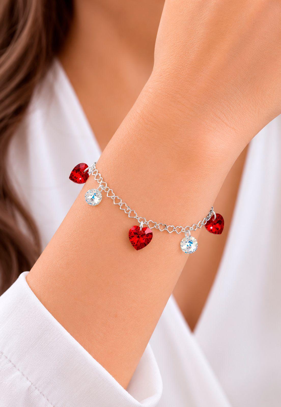Pulsera Romance Plata 925 Cristal Swarovski® Siam-4