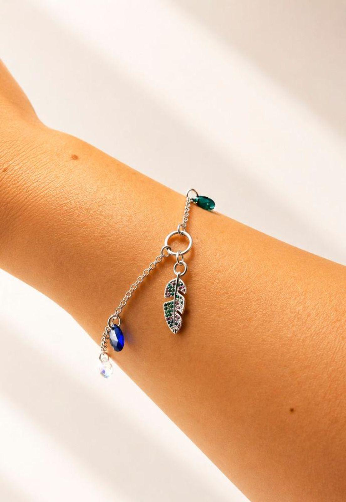 Pulsera Elena Plata 925 Cristal Swarovski® Emerald-5