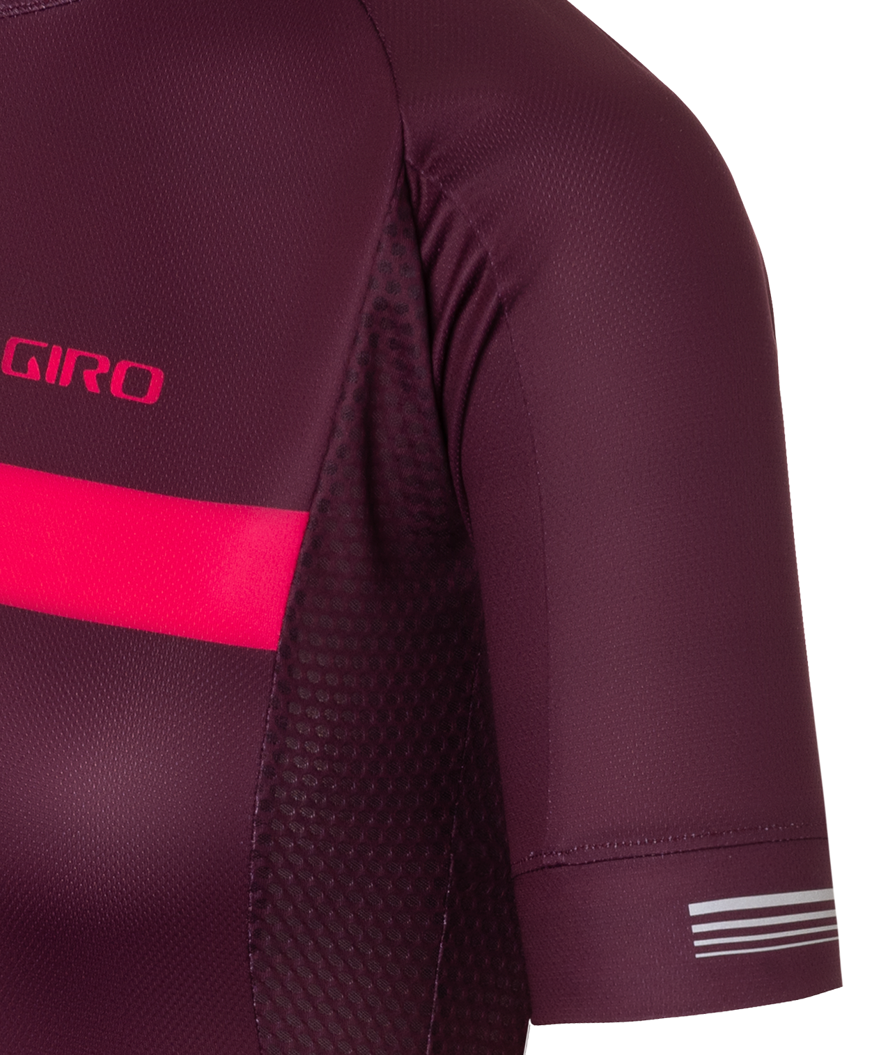 JERSEY CHRONO MUJER GIRO DARK CHERRY/RASPBERRY STRIPE-2