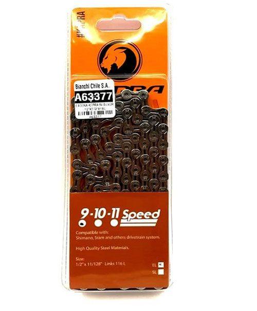 CADENA KAPRA 9V SILVER 1/2"X3/32"X116L-0