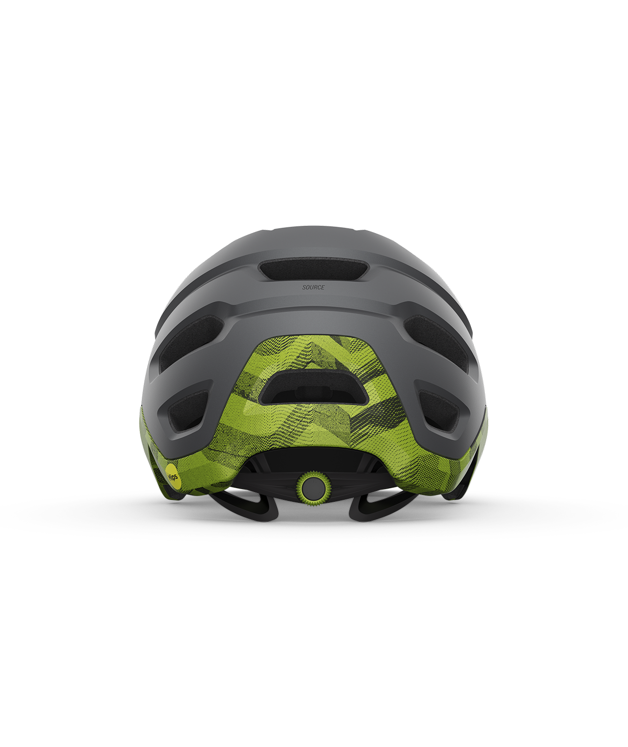 CASCO GIRO SOURCE MIPS MATE BLACK/ANODIZED LIME-2