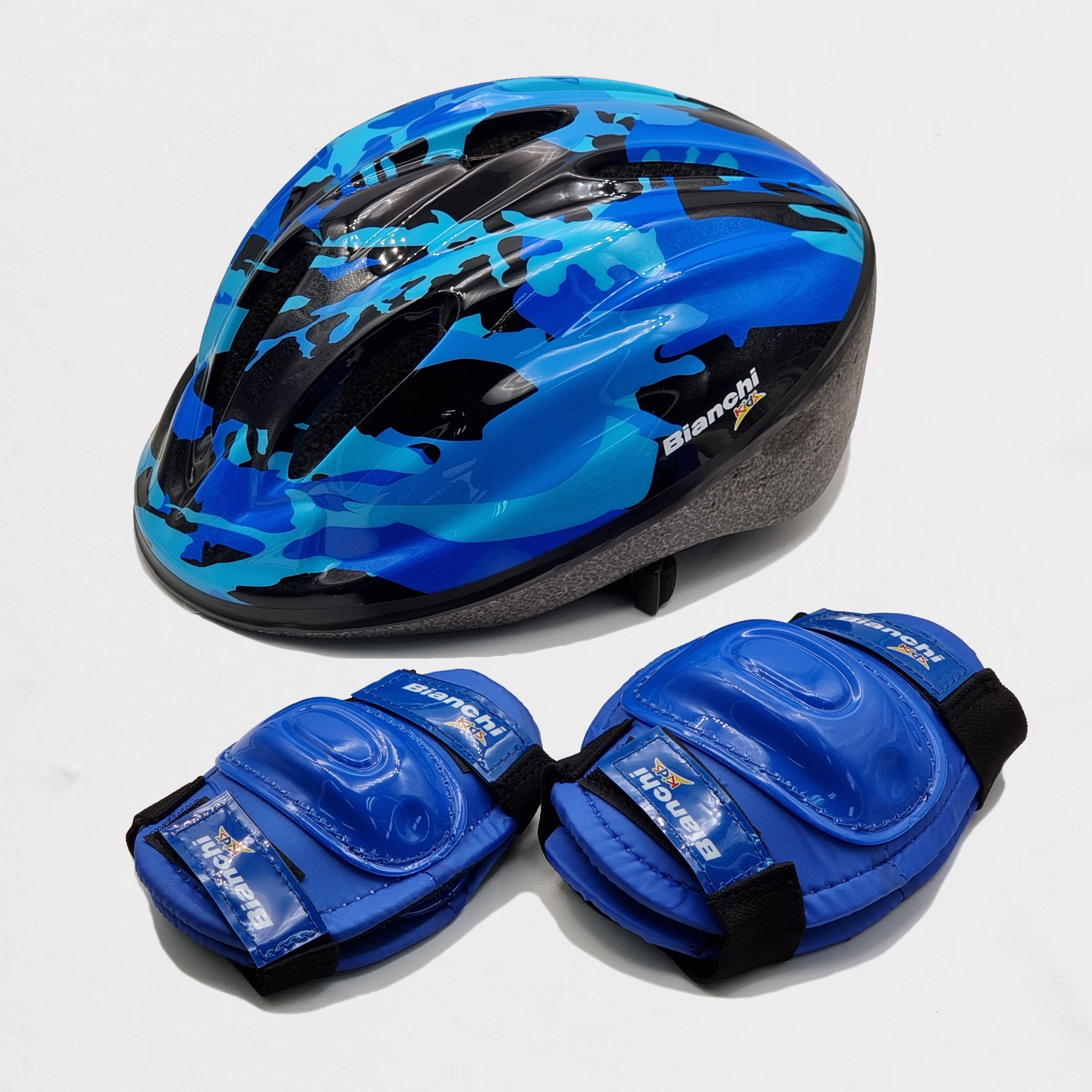 Combo Bianchi Niño (Casco+Protecciones)-0