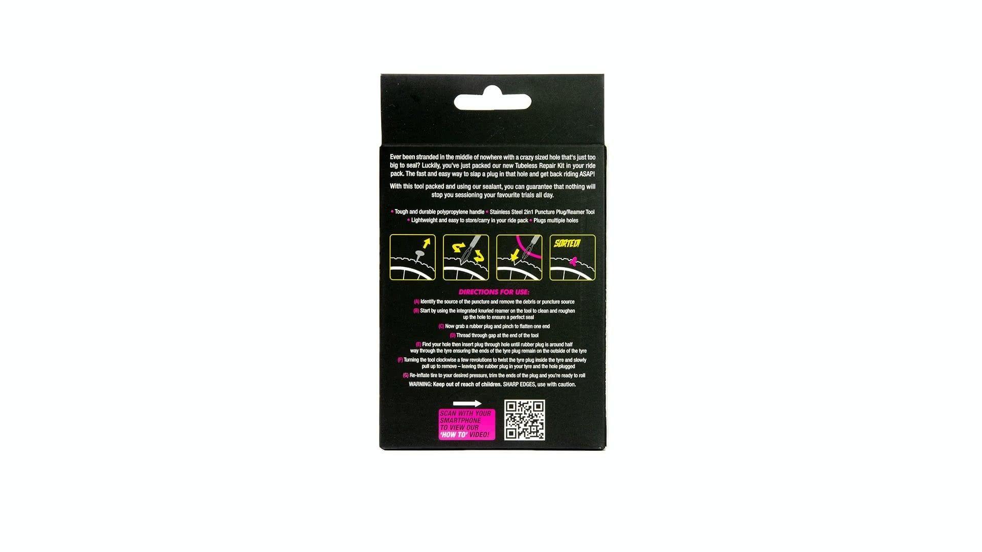 Kit de reparación de pinchazo plug repair Muc-Off-2