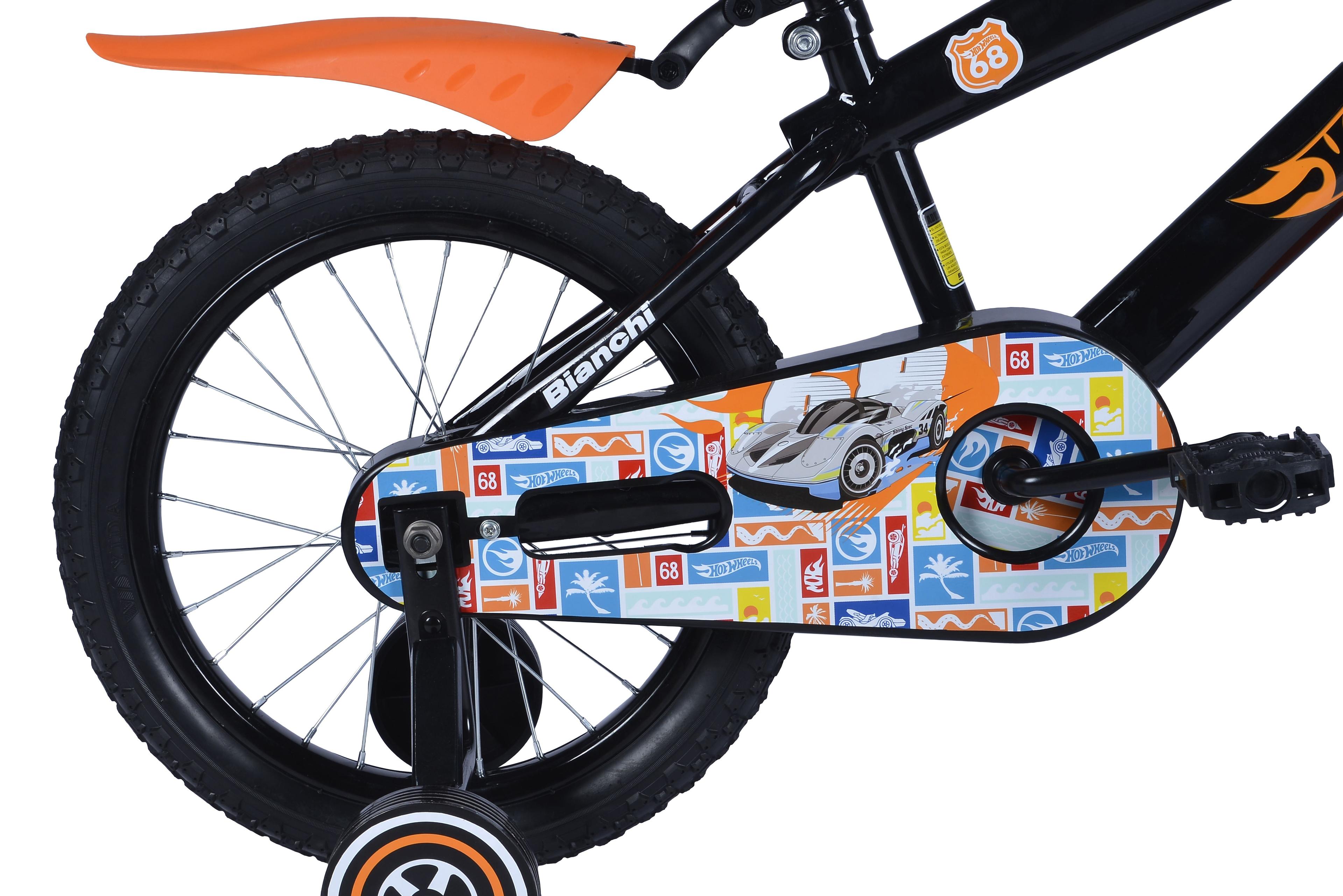 BICICLETA HOTWHEELS 16 NEGRO-3