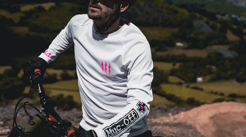 Muc-Off Long Sleeve Riders Jersery White L-2