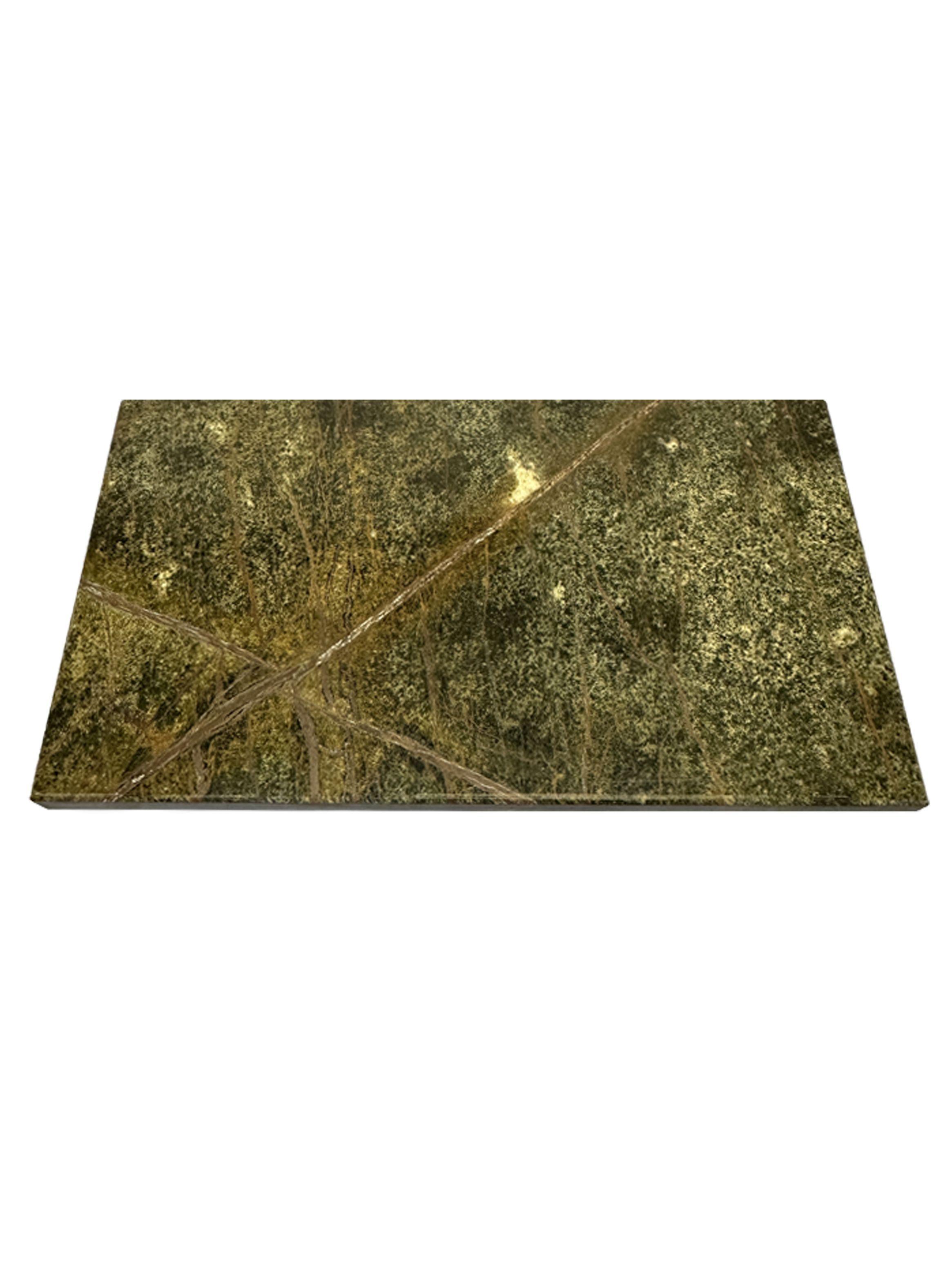 Tabla Aperitivo Mármol Rain Forest Green 40x23 cm.-3