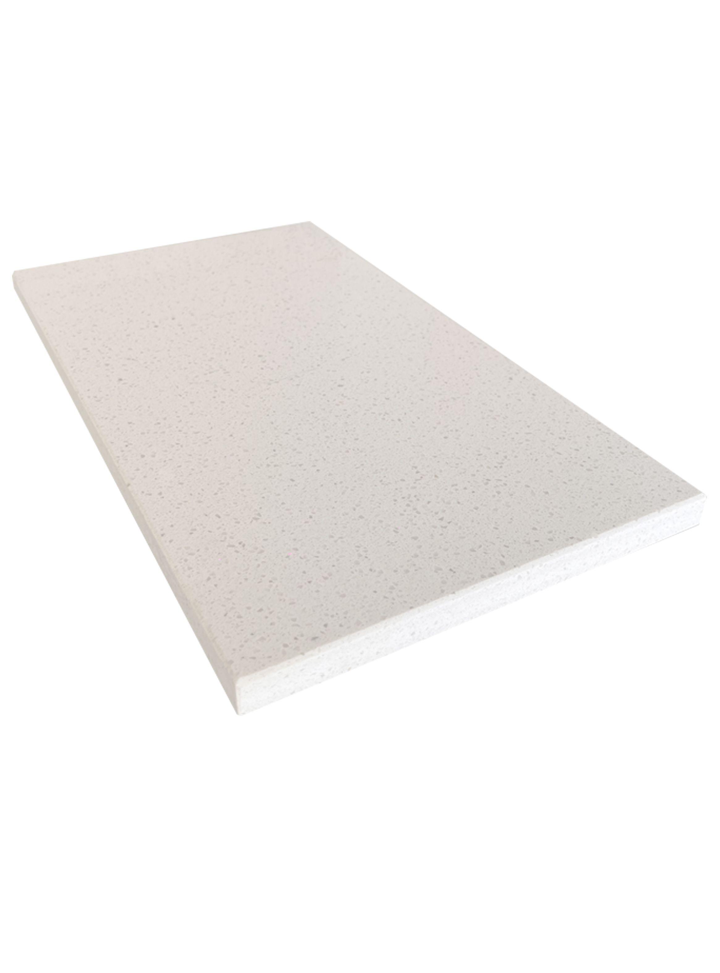 Tabla Aperitivo Cuarzo Blanco Cristal 40x23 cm.-2